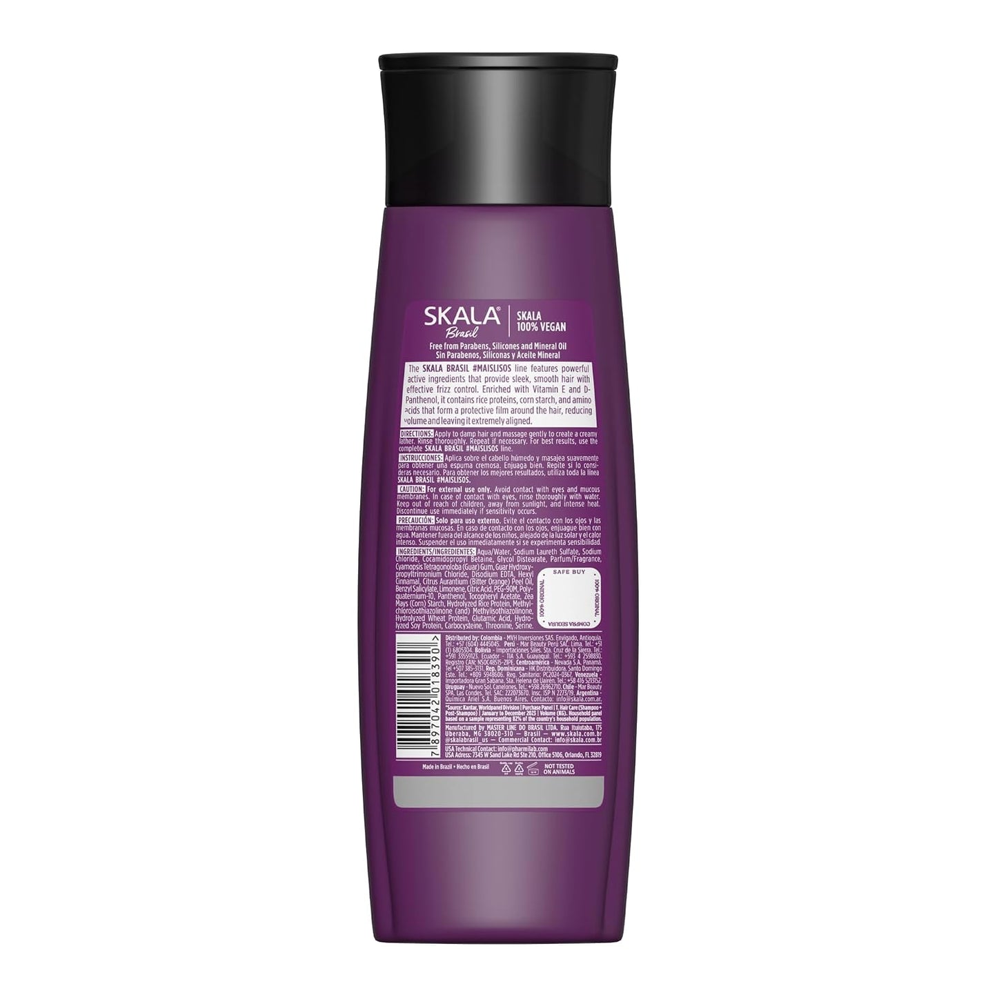 SKALA #Mais Lisos Shampoo - Vegan Frizz Control & Hydration | 325 mL