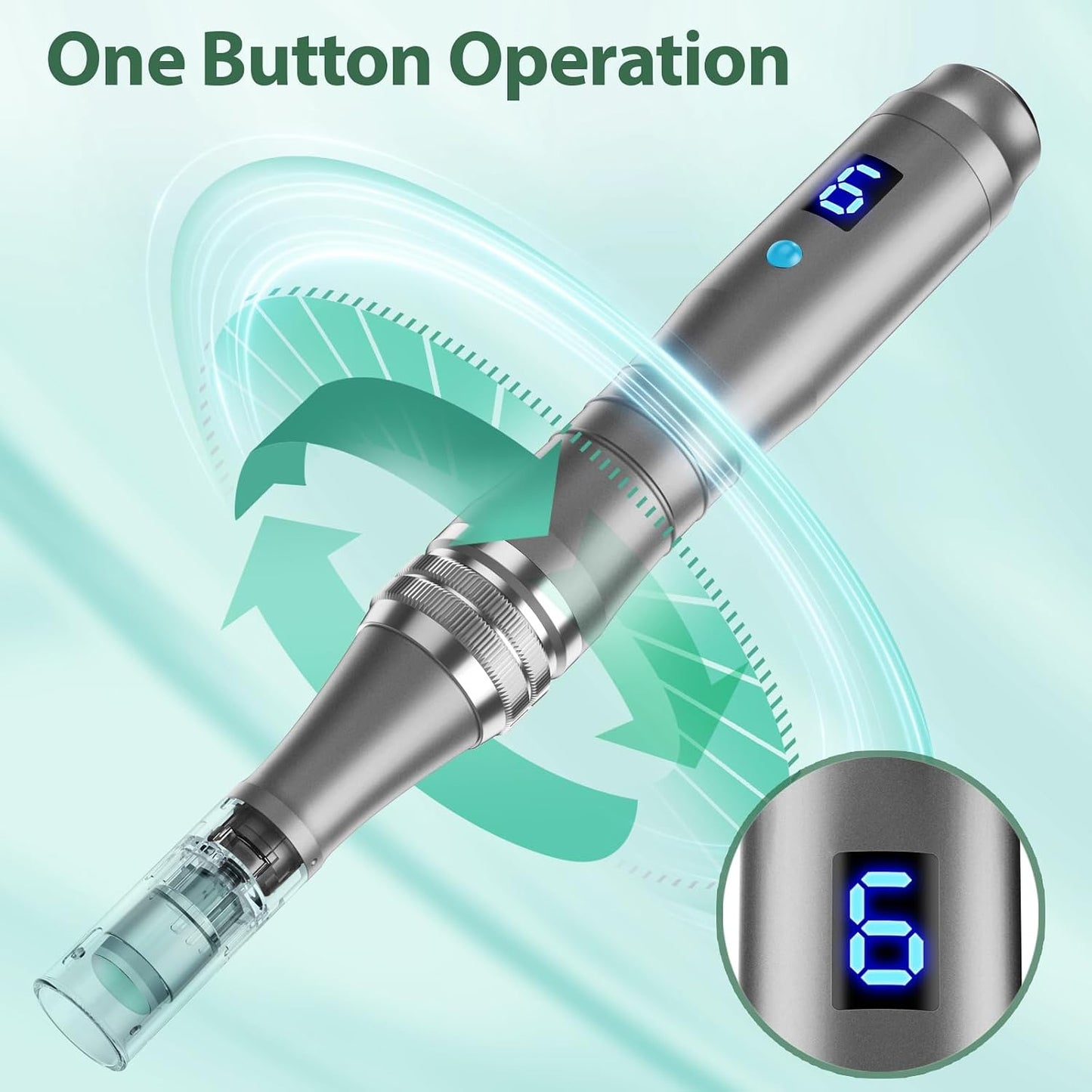 Microneedling DermaStamp System 0.25mm - Skin Care Pen for Men & Women | Advanced Microneedle Treatment