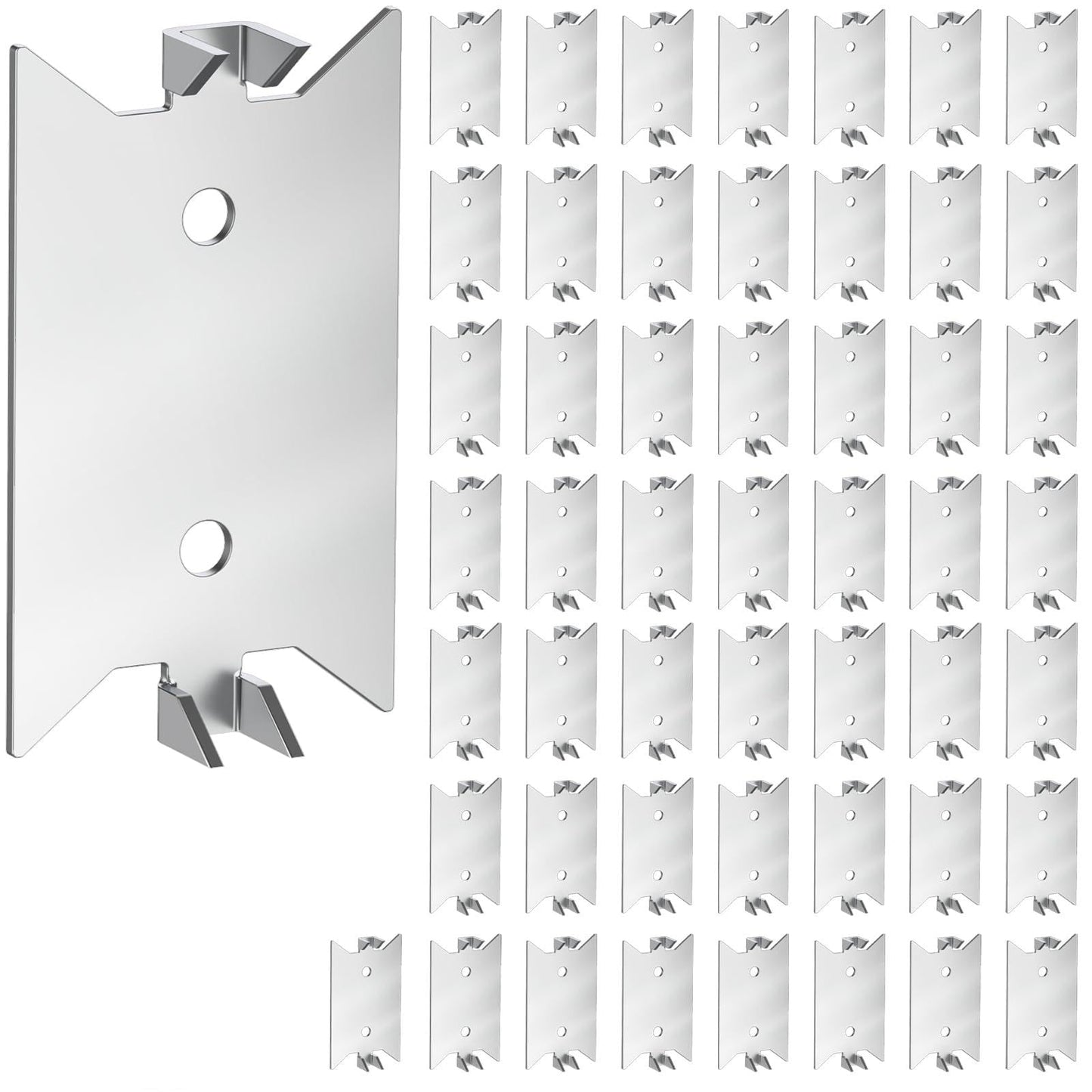 IRENPORU 50 Pcs Nail Plates, 1.5 x 2.5 Inch Nail Plates for Wood Studs, Nail Plates Electrical for Protection Plumbing Wiring