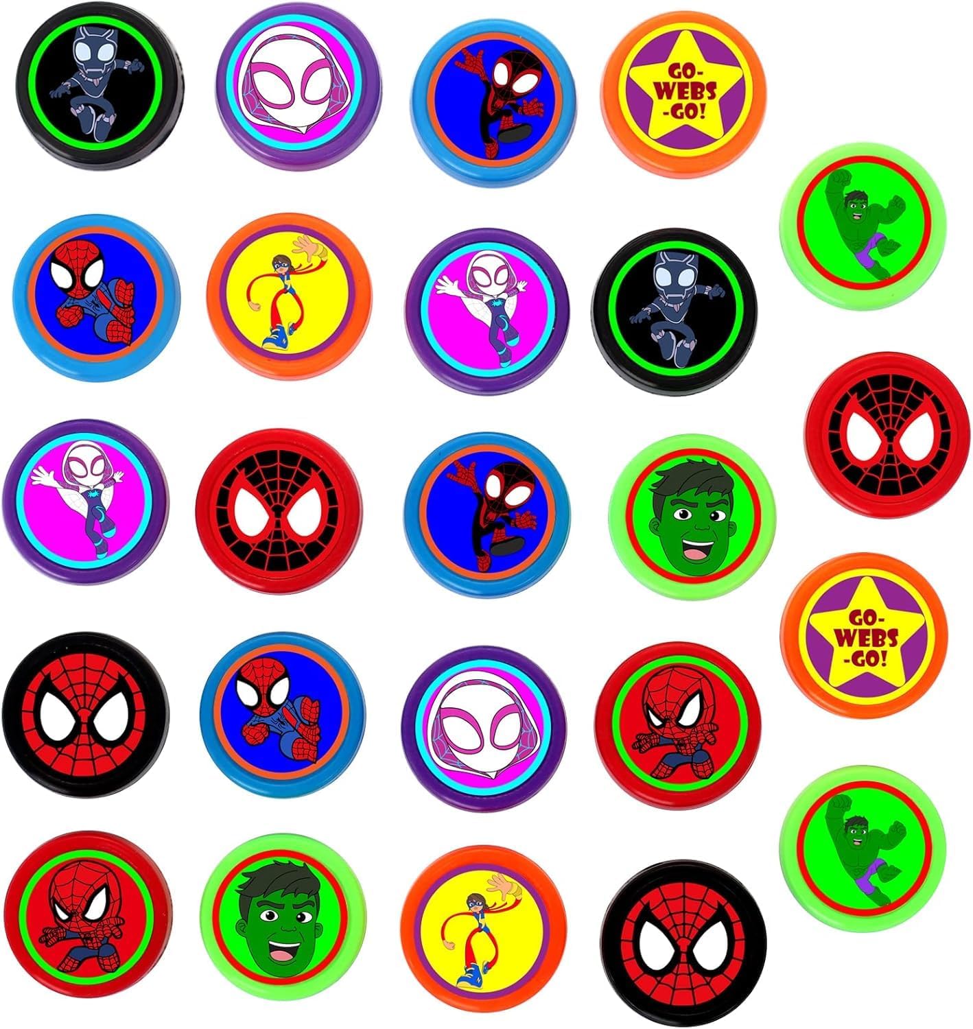 Spide Stampers - 24 Pcs Birthday Party Supplies | Fun Goody Bag Fillers & Party Favors