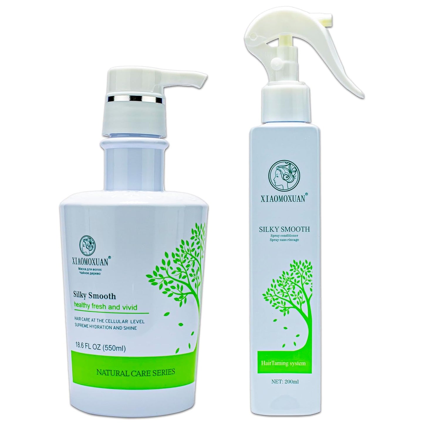 Organic Tea Tree Deep Conditioning Hair Mask & Leave-In Conditioner | Sulfate-Free Treatment for Damaged Hair