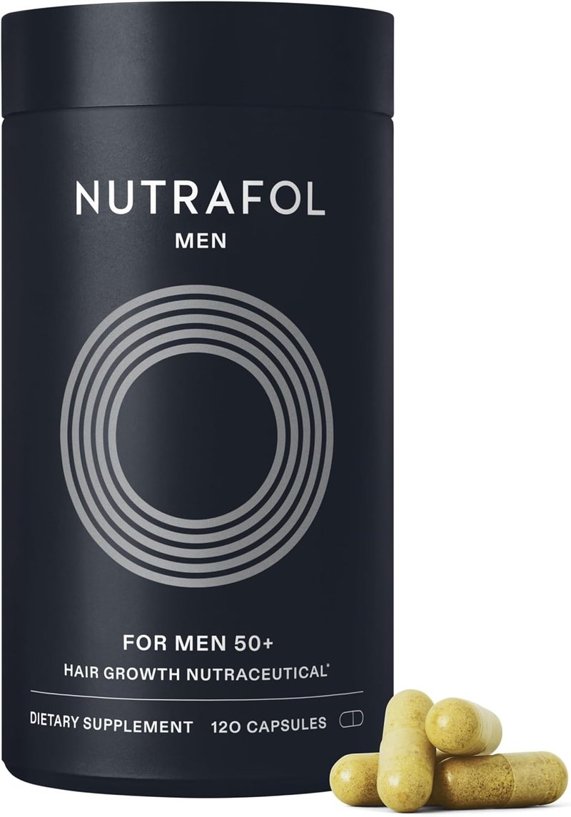 Nutrafol Men 50+ Hair Growth Supplements - Clinically Tested for Thicker Hair | 1 Month Supply
