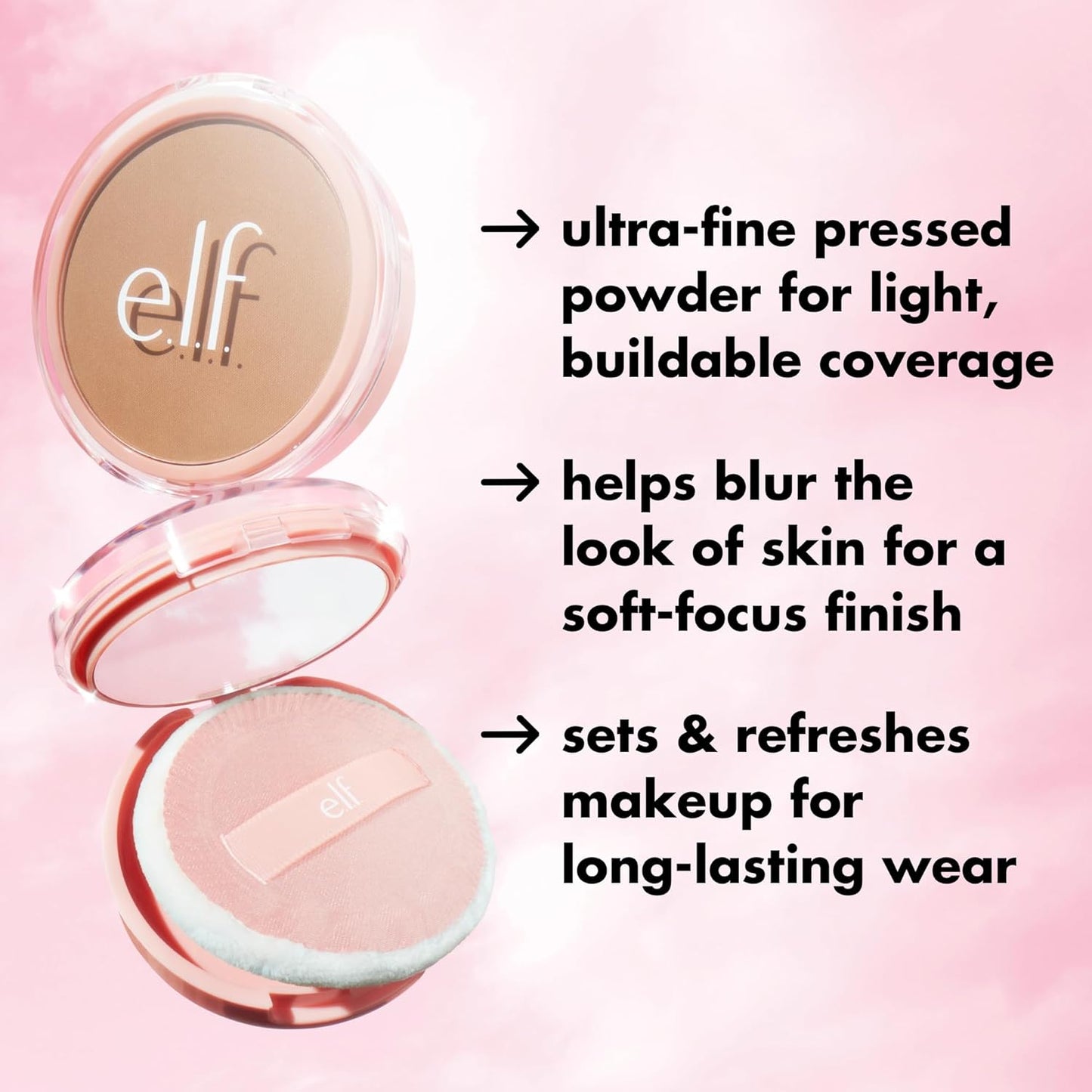 e.l.f. Halo Glow Powder Filter - Ultra-Fine Finishing Powder for Smooth Pores & Fine Lines | Vegan, Fair Neutral Cool