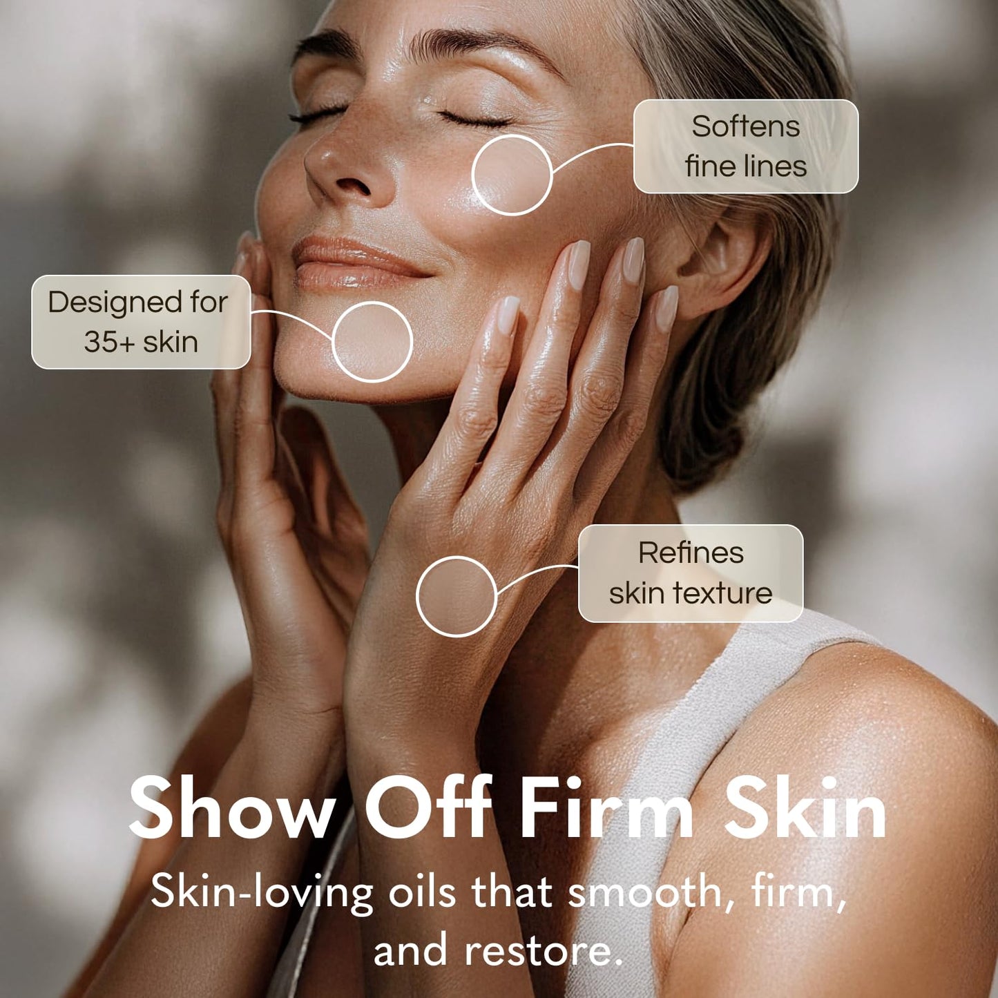 GODA Silk Body Oil for Women - Firming Anti-Aging Moisturizer | Hydrating Organic Formula for Crepey Skin