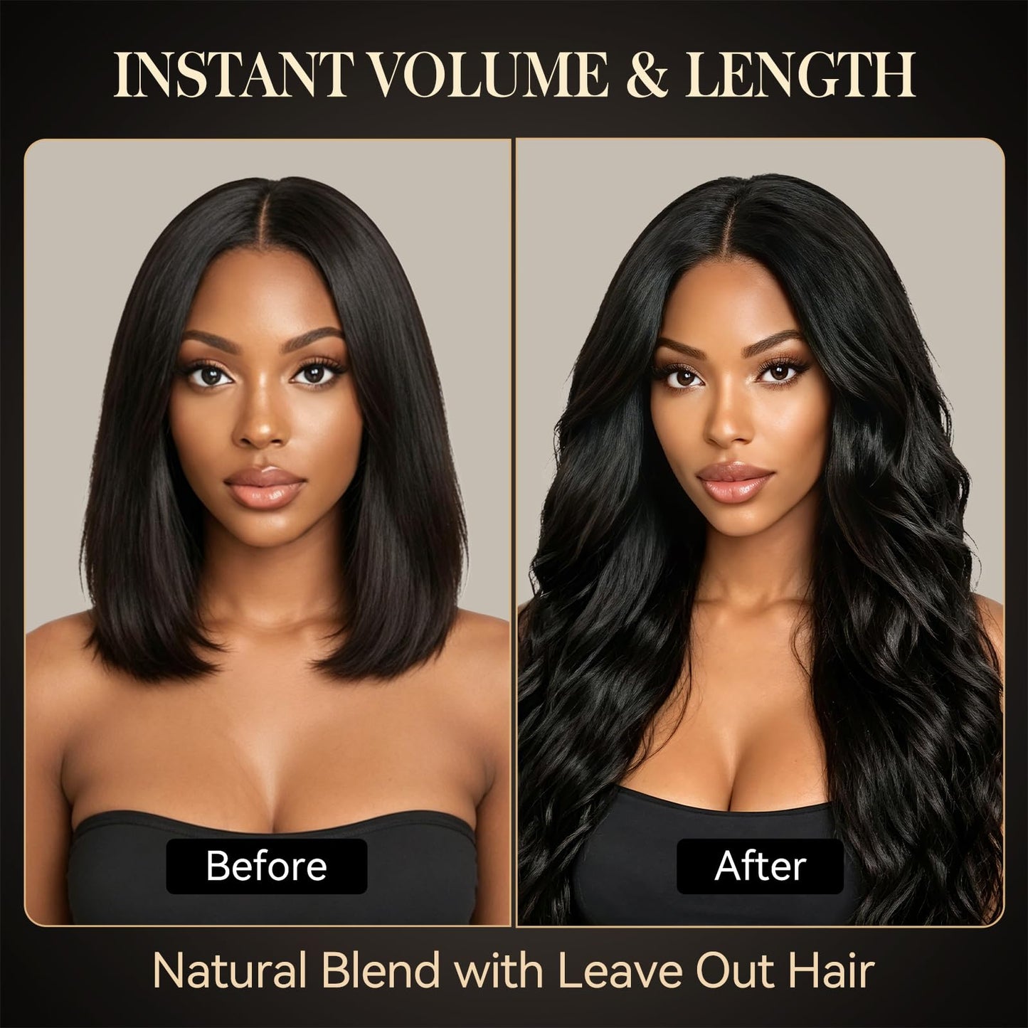 Star Show V Part Wig Human Hair Loose Wave Glueless Wigs Human Hair for Black Women, U Part Wig Human Hair No Leave Out Beginner Friendly Half Wig Natural Look 180 Density Natural Color 20Inch