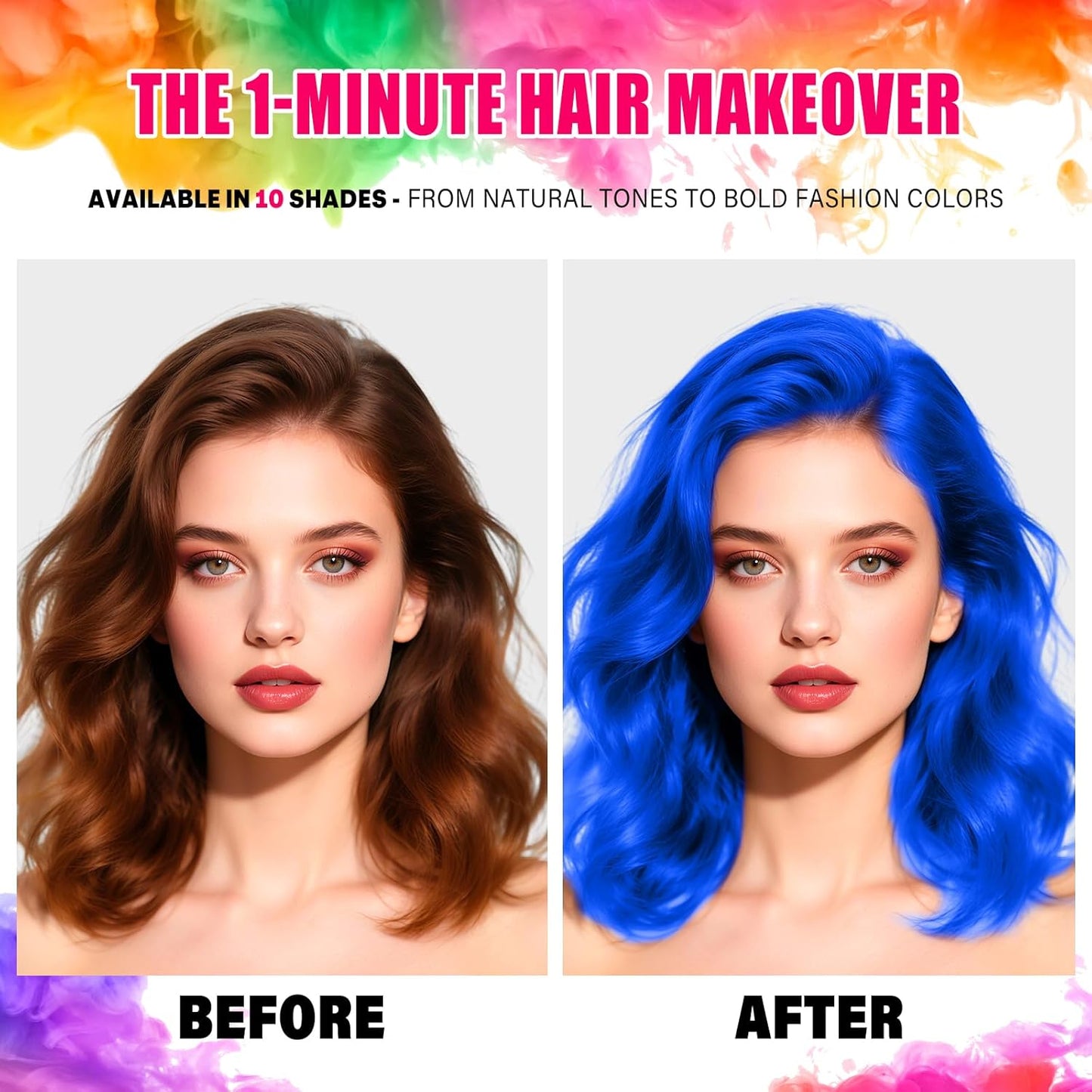 Temporary Blue Hair Color Spray - Washable Hair Dye for Kids & Adults | 4.06 Oz, Perfect for Cosplay & Parties