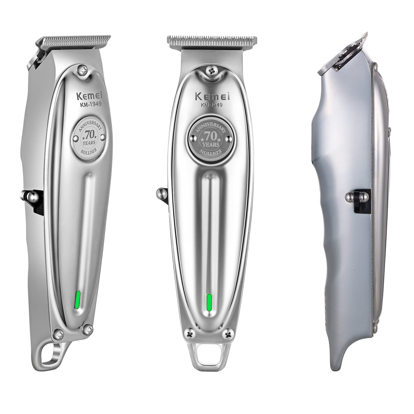 KEMEI Professional Beard and Hair Trimmer for Men, Cordless T-Blade Trimmers, Electric Hair Clippers for Barbers and Stylists, All Body Grooming Model 1949
