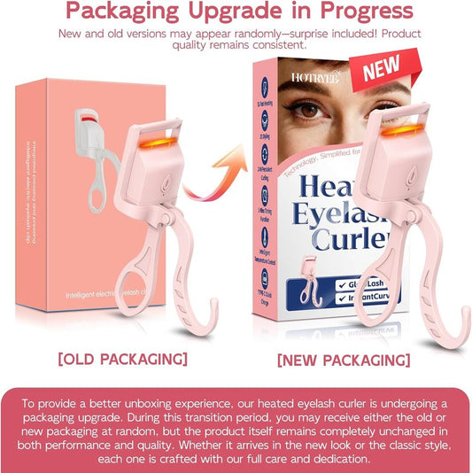 Heated Eyelash Curler - Quick 5-Second Curling Tool for Stunning Lashes