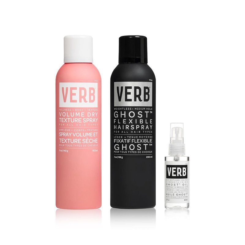 VERB Ghost Flexible Hairspray - Weightless Medium Hold for All Hair Types | Infused with Moringa Oil