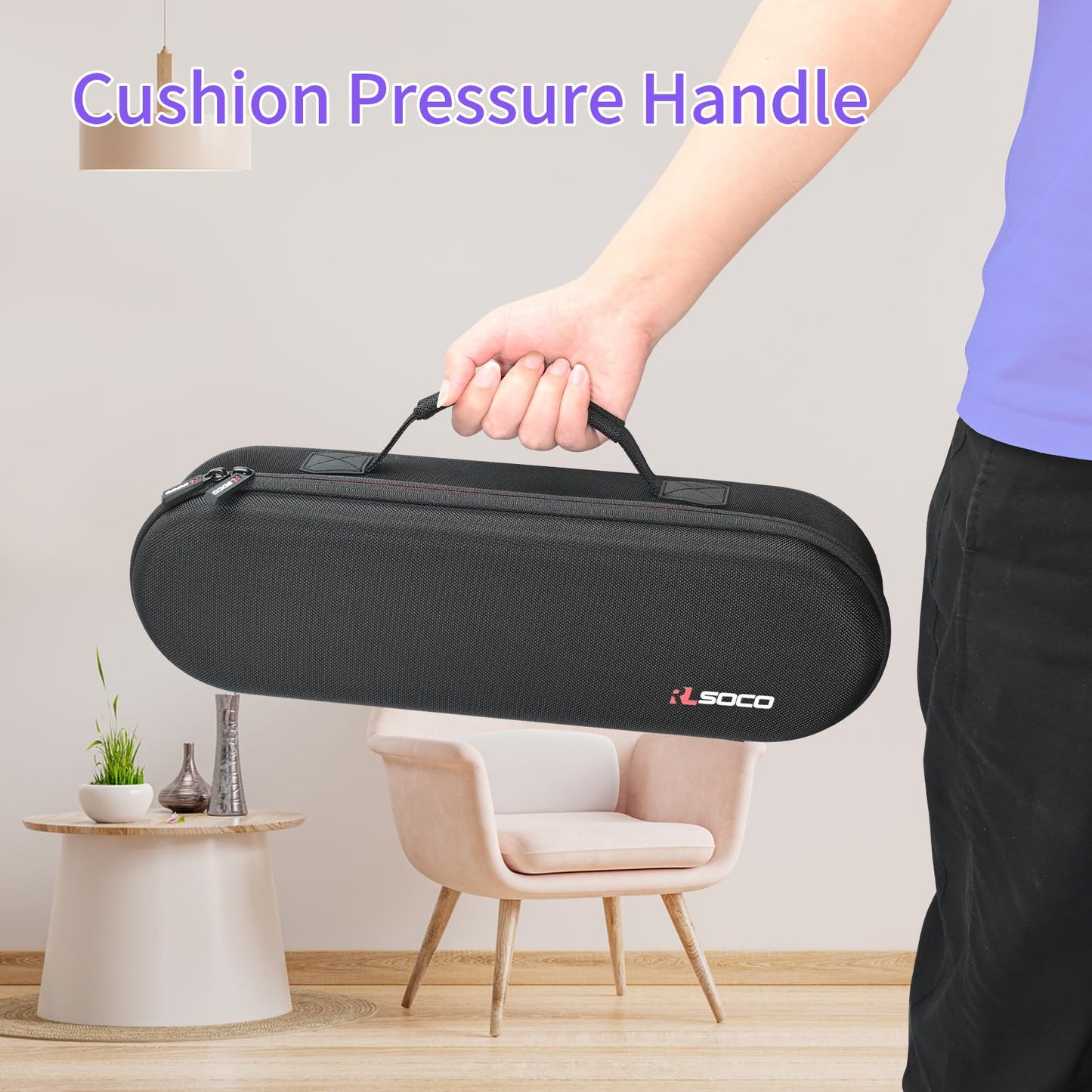 RLSOCO Travel Case for Dyson Airstrait Straightener/Corrale Hair Straightener - Black (Case Only)