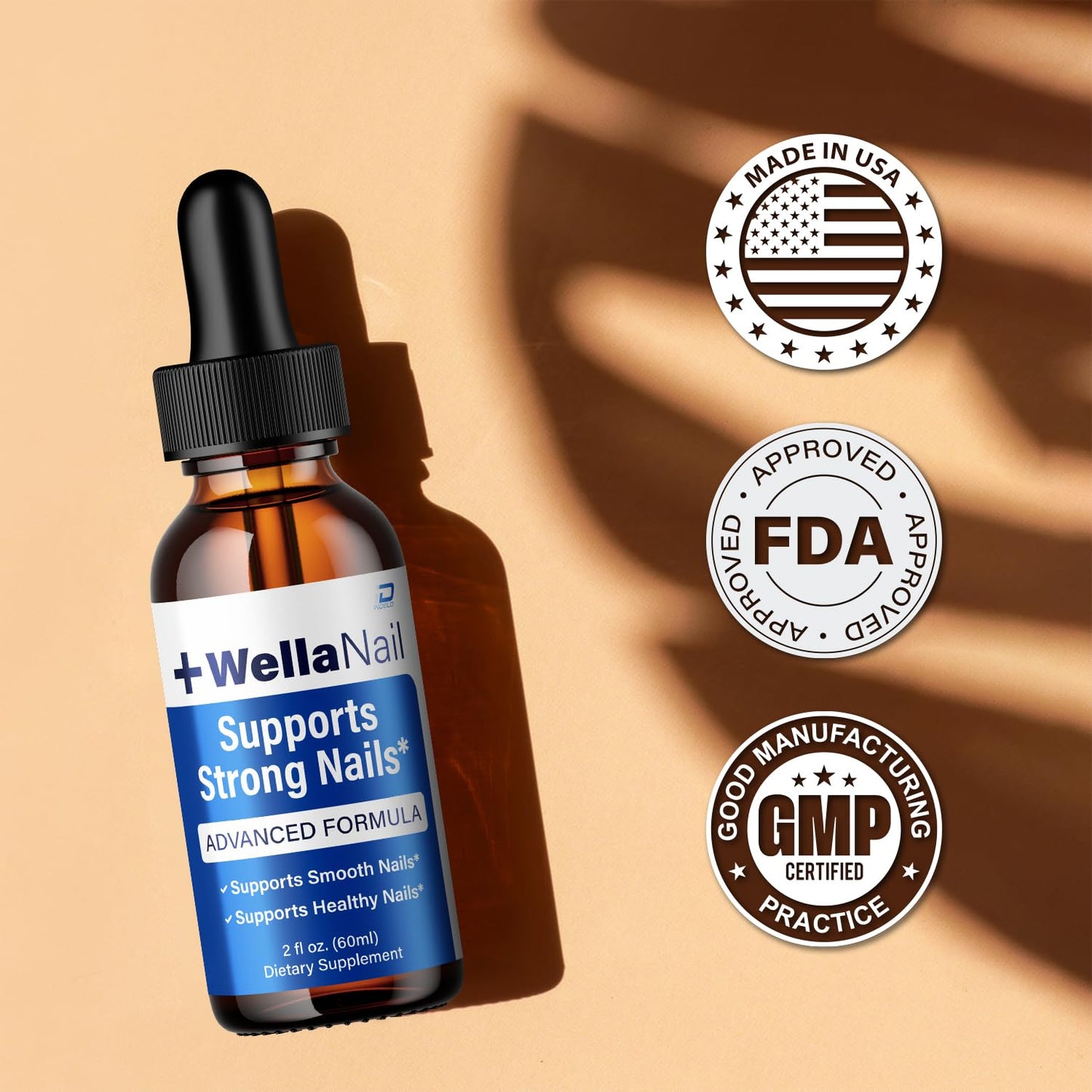 WellaNail Drops – Support Advanced Formula Liquid Formula (2 Pack – 2 Month Supply)