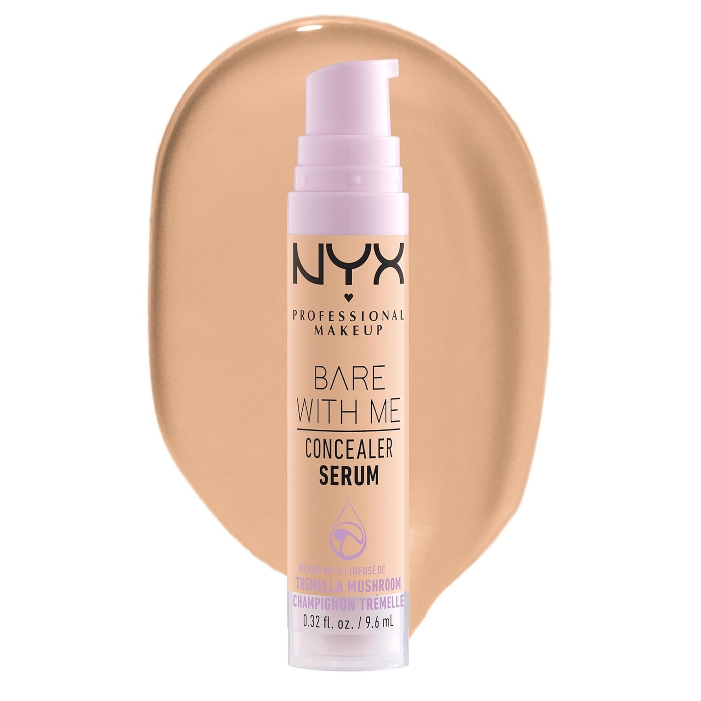 NYX Bare With Me Concealer Serum - 24Hr Hydration Makeup for Flawless Skin | Light Shade