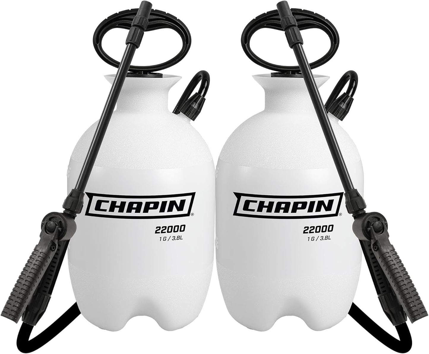 Chapin 20004 Pump Sprayer - 1-Gallon Translucent Tank with Adjustable Nozzle & Long Reach Hose for Fertilizers & Pesticides