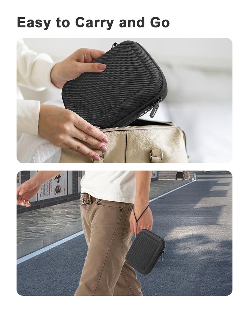 Krypthos Diabetic Supplies Travel Case, Carrying Case for Diabetes Blood Glucose Meter, Portable Diabetes Testing Kit Storage Organizer Bag for Blood Sugar Test Strips, Lancets, Lancing Device-Black