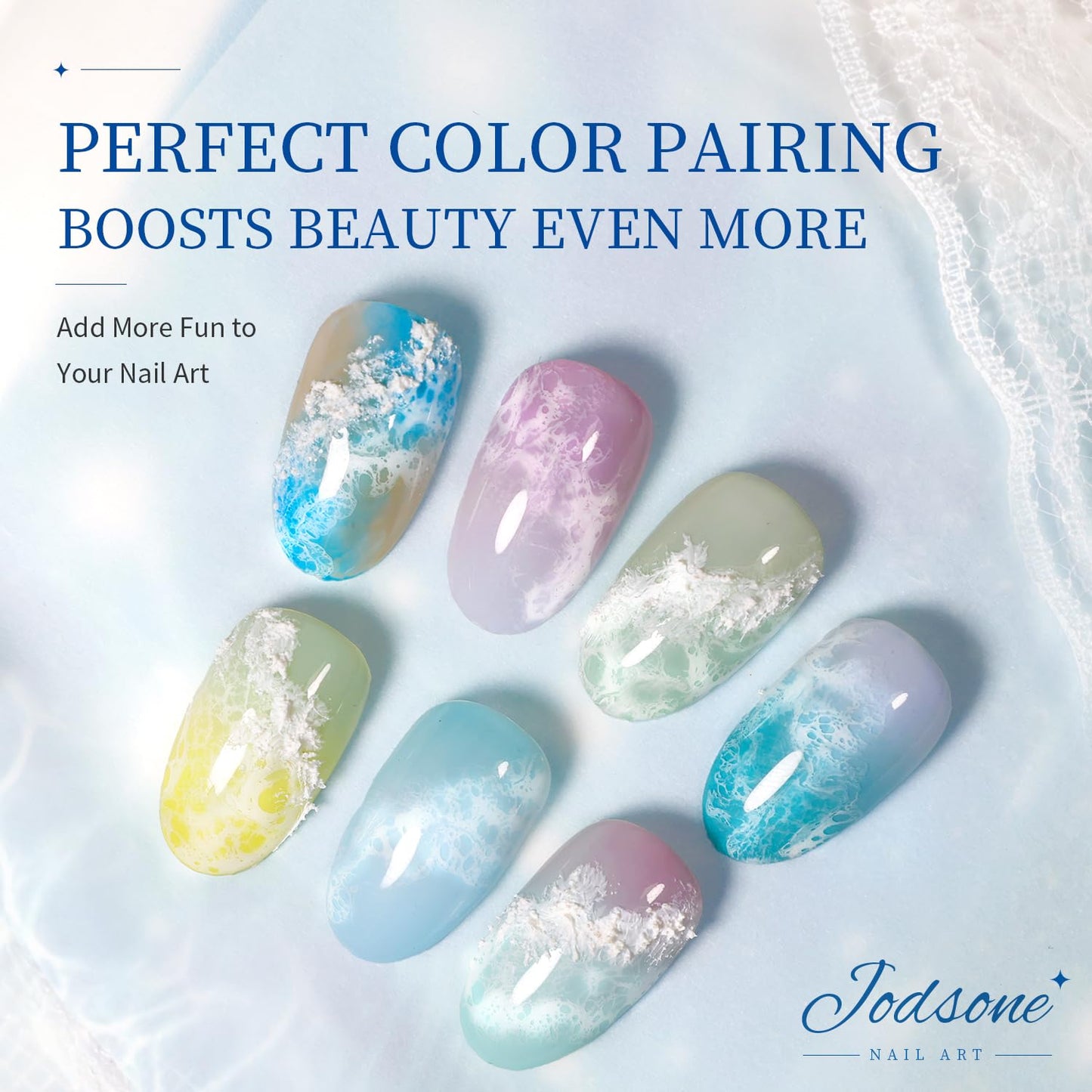 Ocean Wave Blooming Gel Nail Polish - 16.5ml Wave White Liquid for Stunning Nail Art | High Fluidity Texture