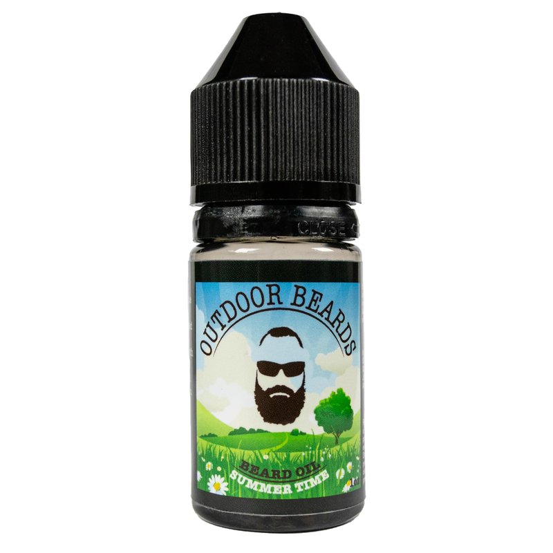 Outdoor Beards 1 oz Beard Oil | Infused Beard Oil to Support Beard Softness & Beard Growth | Naturally Scented Oil for Beard Care | Daily Use Beard Oil (Summer Time)