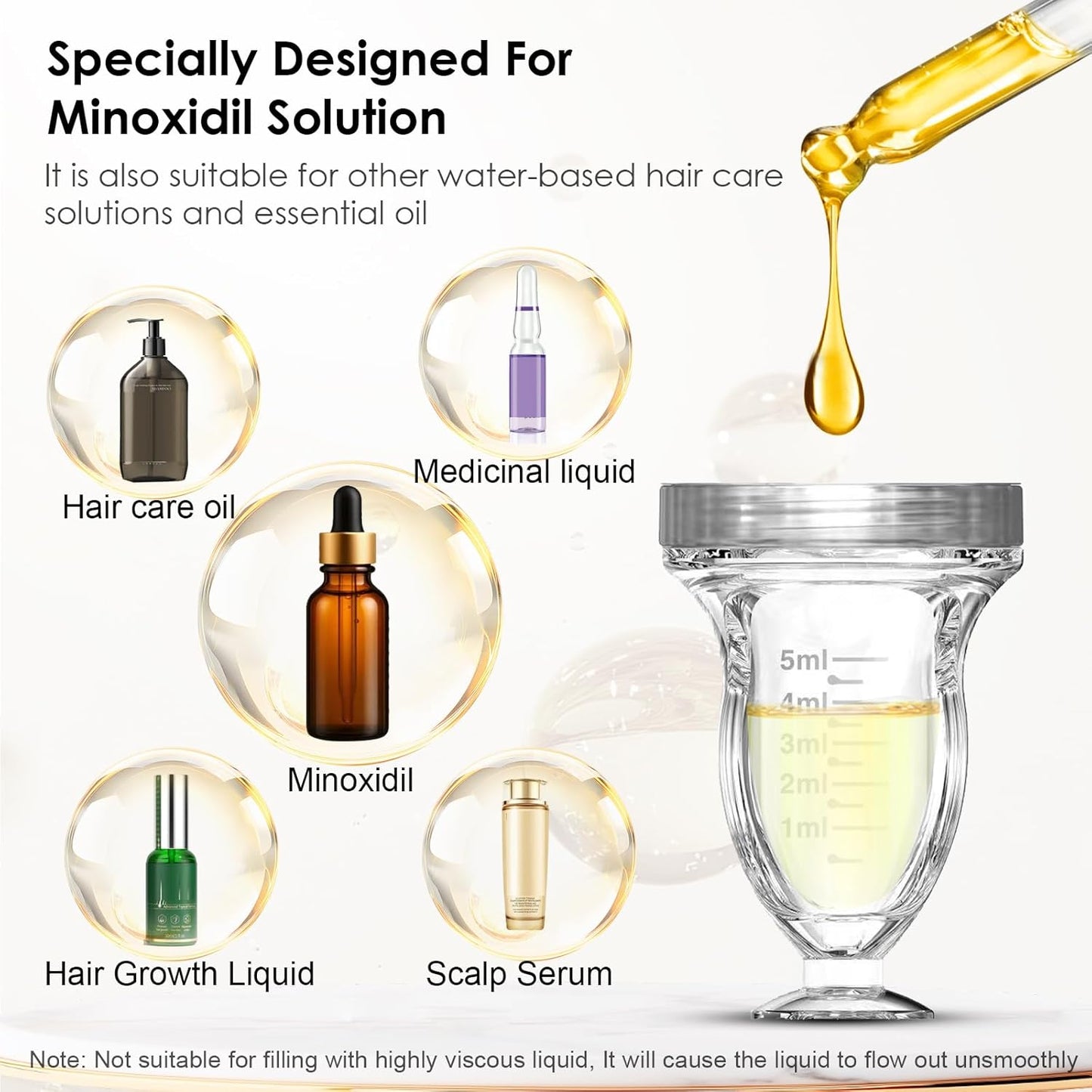 Hair Growth Applicator - Minoxidil Scalp Serum Comb for Direct Application | Nourishing Tool for Healthy Roots (1 PCS)