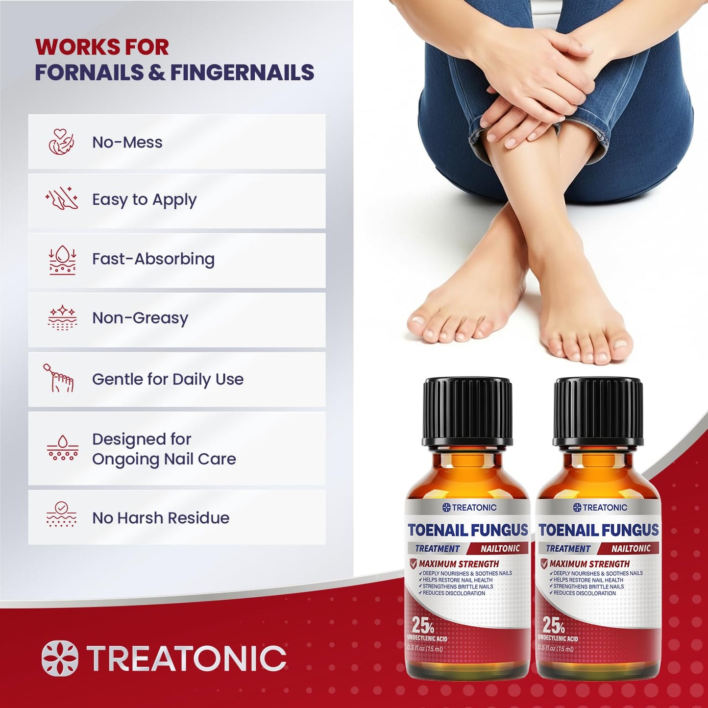 Treatonic Toenail Treatment Kit: Extra Strength - 45-EFWI-VBGG
