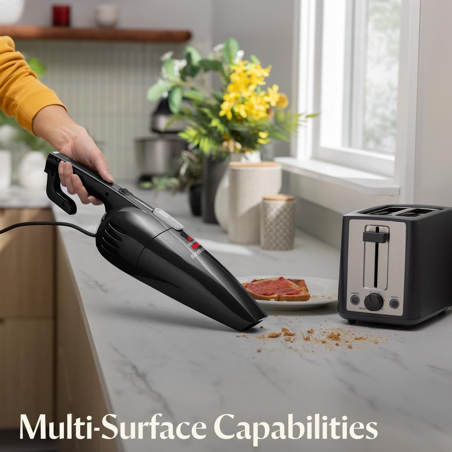 Bissell Featherweight Stick Vacuum - Lightweight Bagless Design for Hard Floors & Carpets | Black