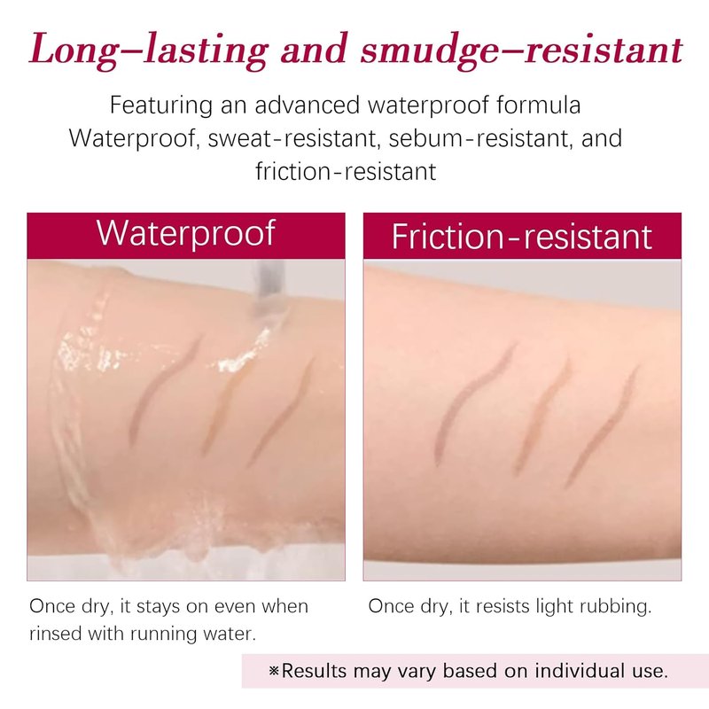 Eyebrow Pencil - 2-In-1 Waterproof Makeup for Shaping & Defining | Fine Tip, Universal Shade (01 Black)