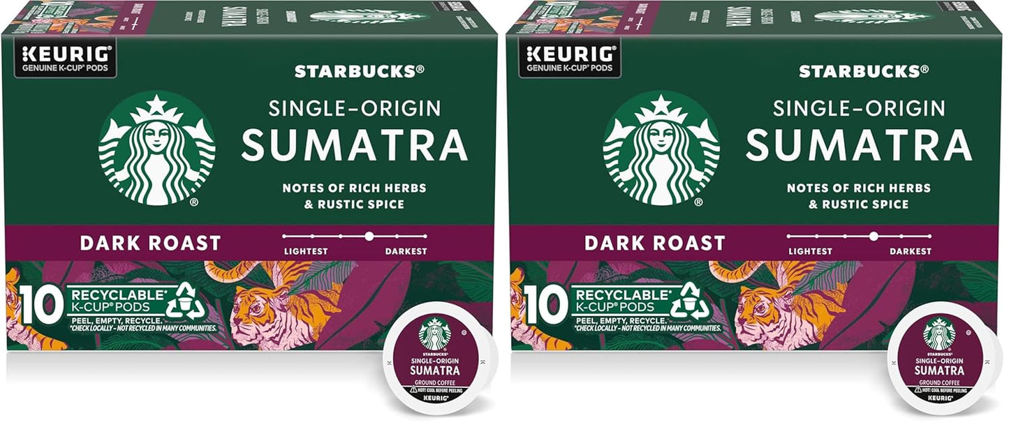 Starbucks K-Cup Coffee Pods - Dark Roast French Roast for Hot or Iced Coffee | 96 Count