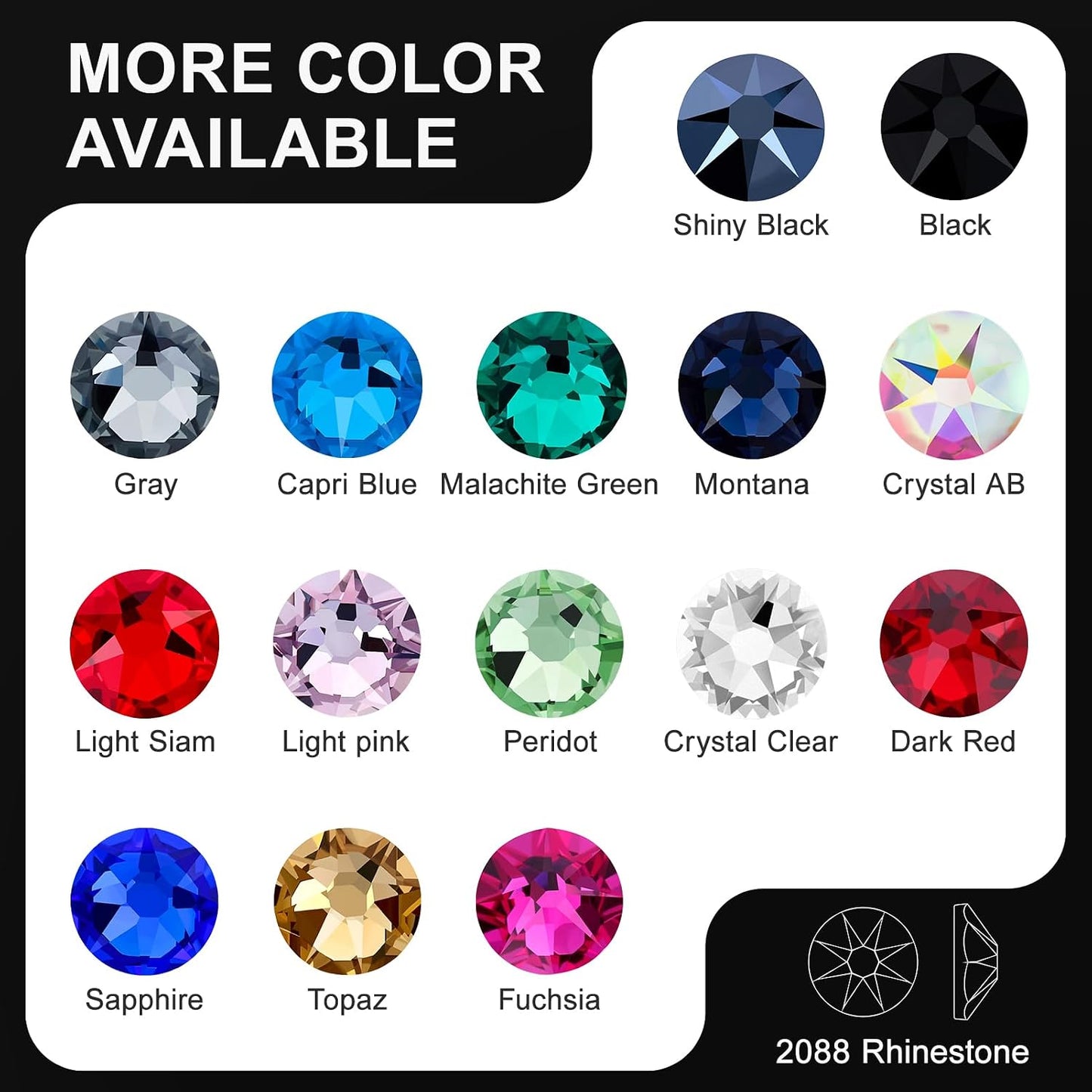 Hotfix Rhinestones - 144pcs Crystal AB Round Iron-On Gems for Fabric Crafting | SS40 (8.3-8.6mm)