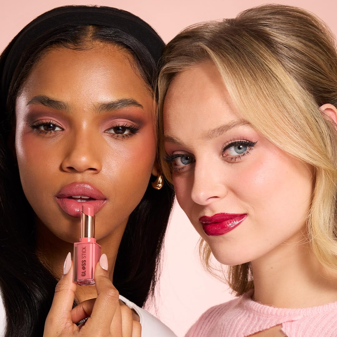 Revolution Beauty London, Pout Lip Gloss Stick, Pigmented High-Shine Formula with Hyaluronic Acid & Vitamin E, Vegan & Cruelty-Free, Creme Brulee Mauve, 0.1 fl oz
