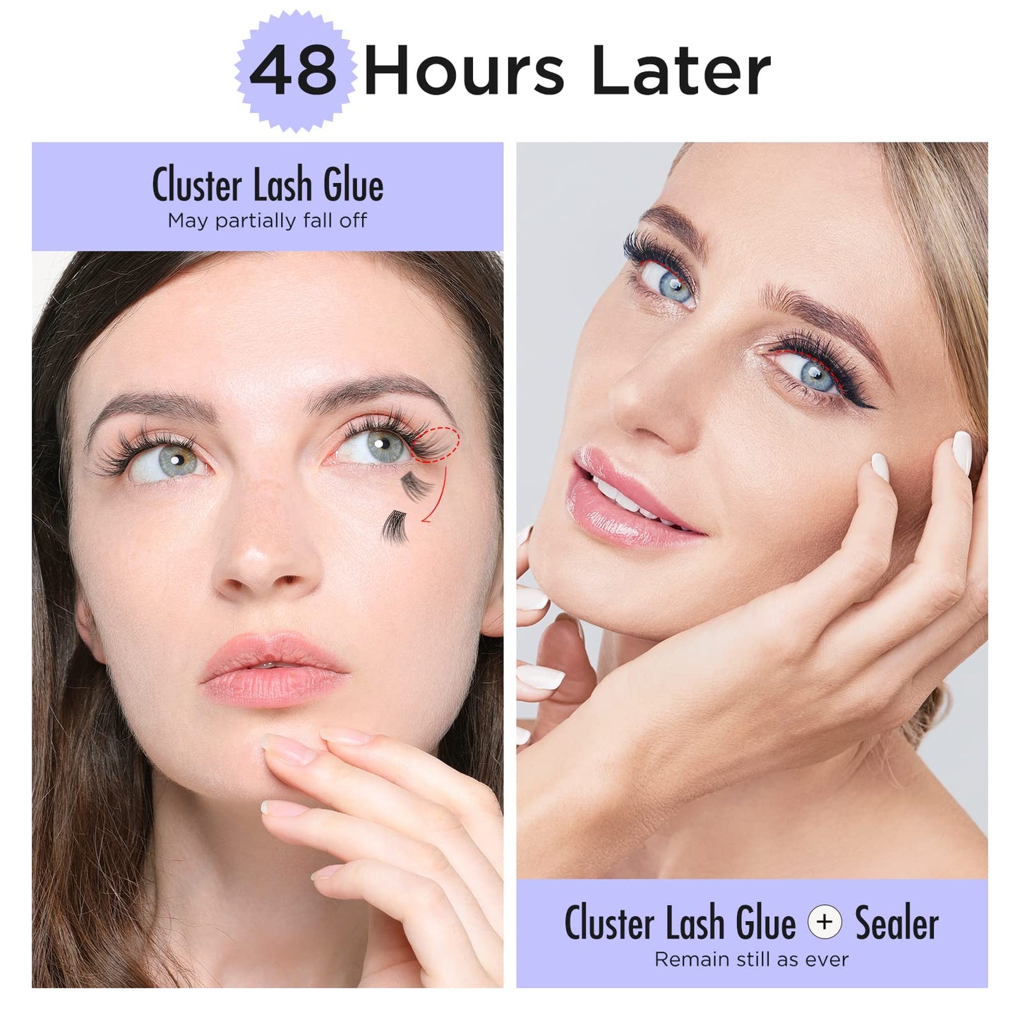 BEYELIAN Lash Sealer, Lash Sealant for Eyelash Extensions Eyelash Coating for Cluster Lashes Lash Bonder Long-Lasting Retention and Eyelash Healthy Growth, 5g