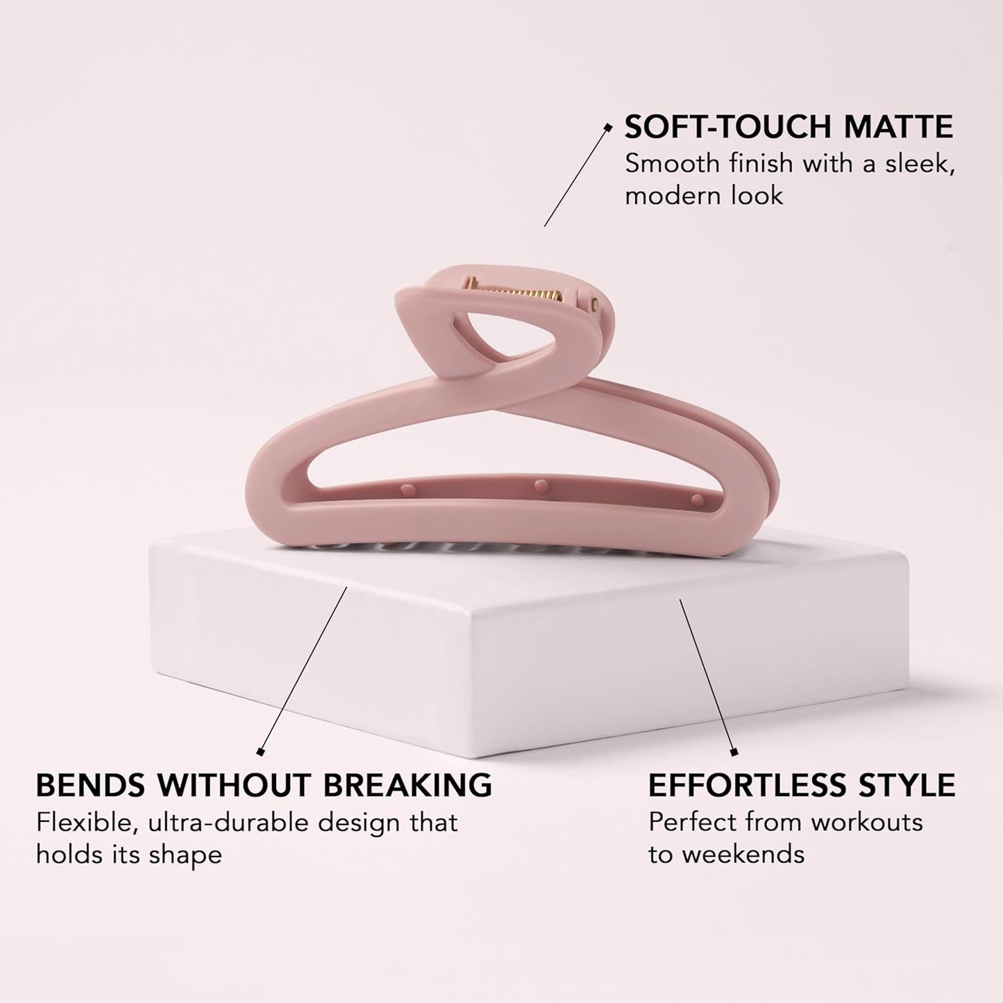 Flexi Soft Claw Clip - Durable Hair Clip for All-Day Hold | Lightweight & Flexible for All Hair Types