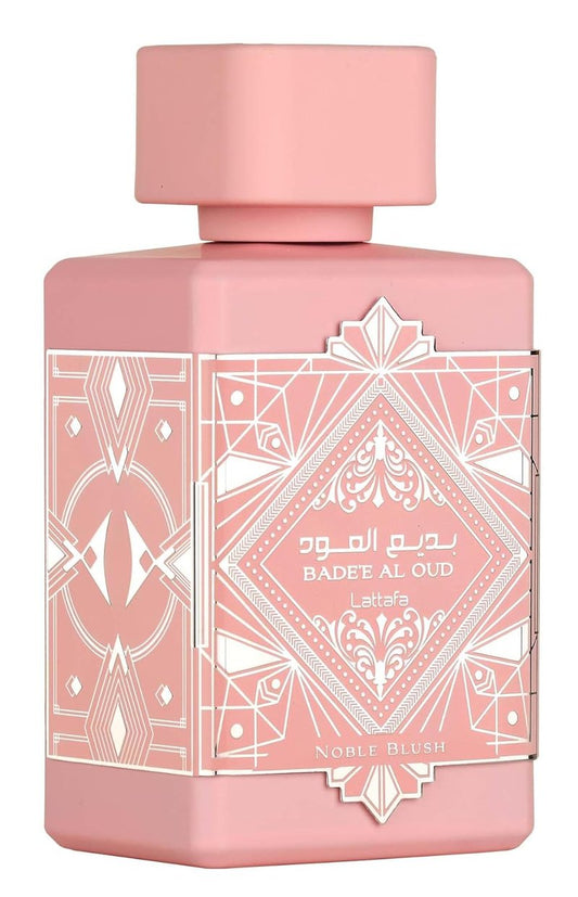 Lattafa Bade'e Al Oud Noble Blush Unisex Eau de Parfum Spray - 3.4 Oz | Luxurious Fragrance