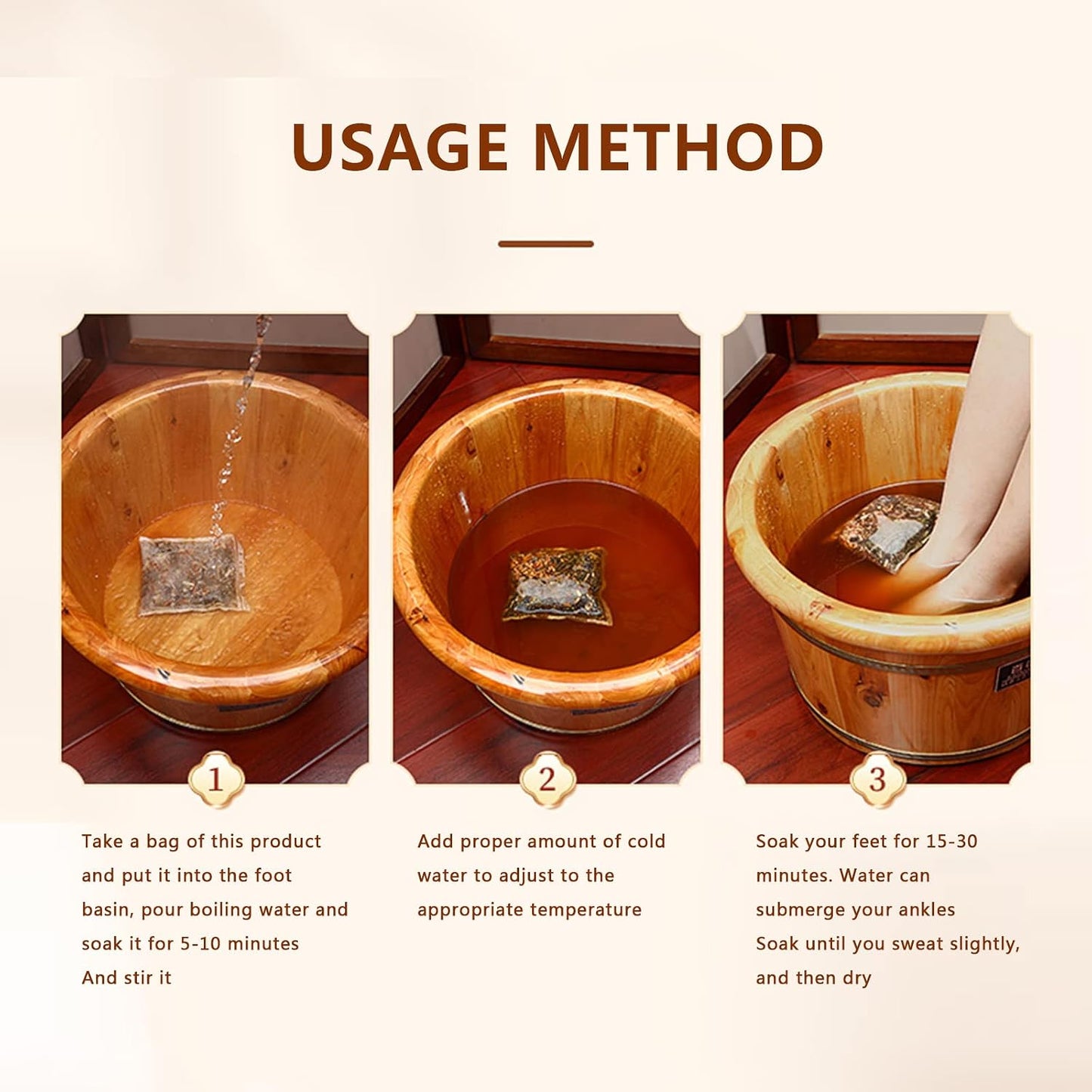 Herbal Foot Soak Spa - Relaxing 900g Therapy Pack | 30 Sachets for Soothing Relief