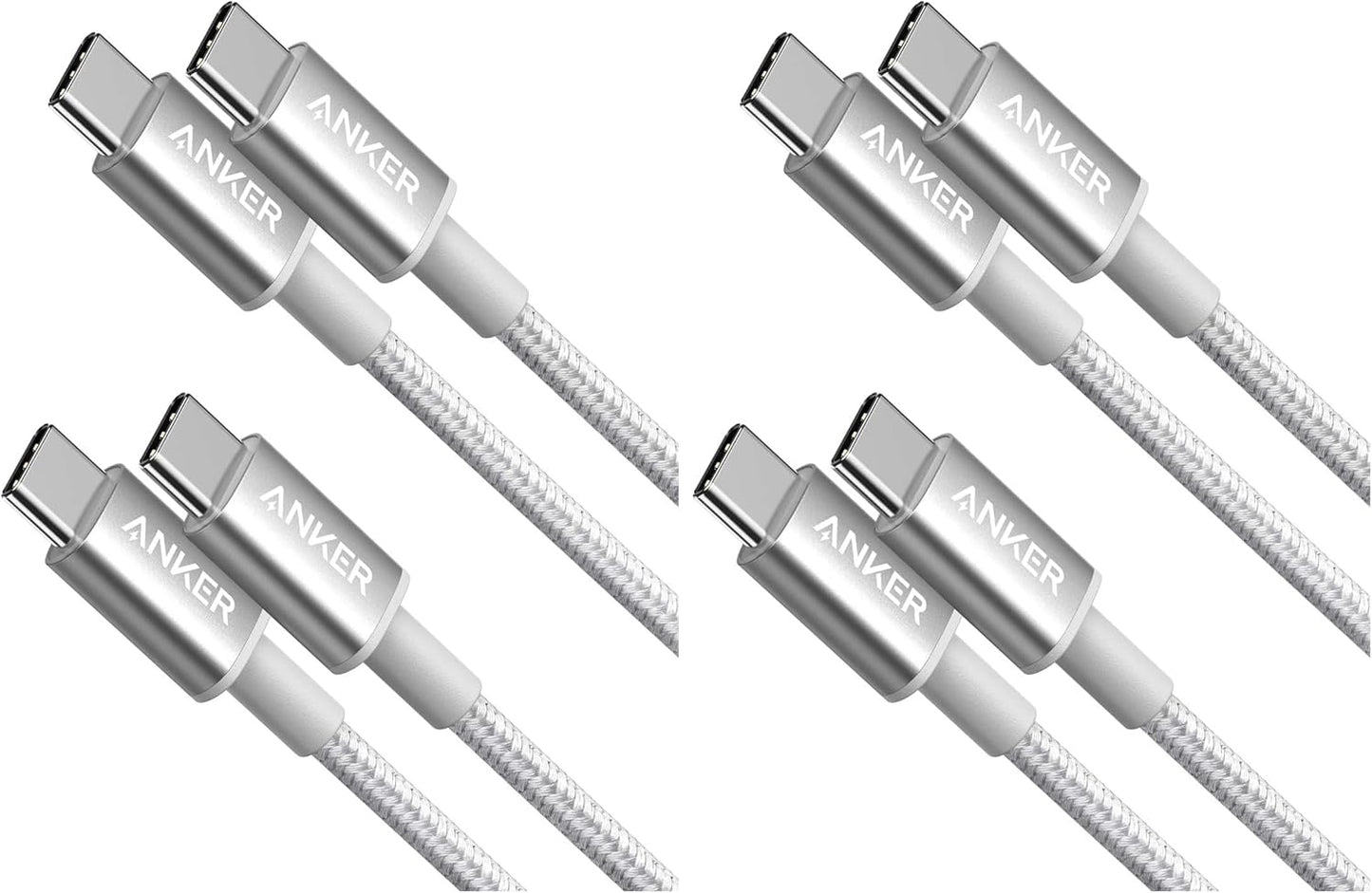 Anker USB C to USB C Fast Charging Cable - 60W Power Delivery | 6 FT, 2-Pack, Compatible with iPhone 17, iPad Mini 6, and More (Black)