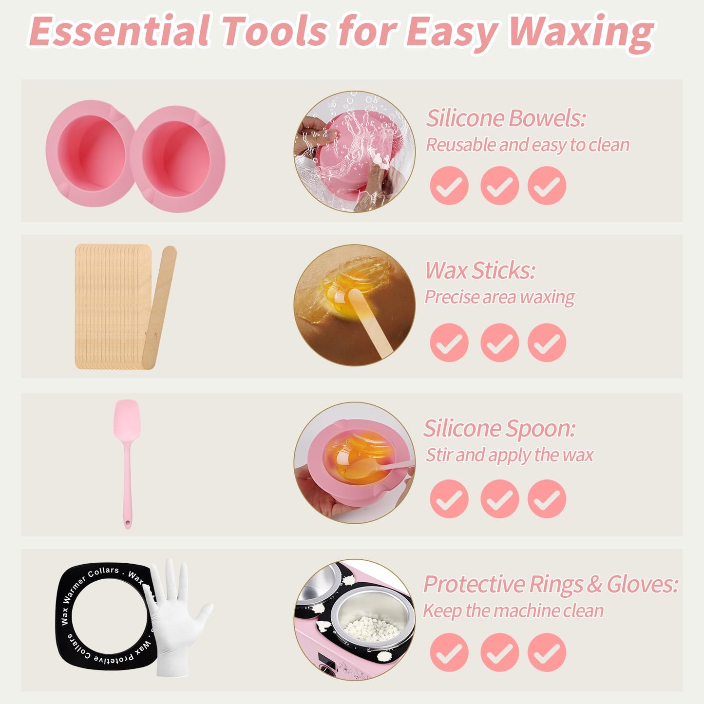 Double Wax Warmer Machine, Yofuly Professional Digital Waxing Kit for Women Hair Removal, Electric Hard Wax Pot Heater with Sticks and Collars for Home Spa Beauty Salon Esthetician Use