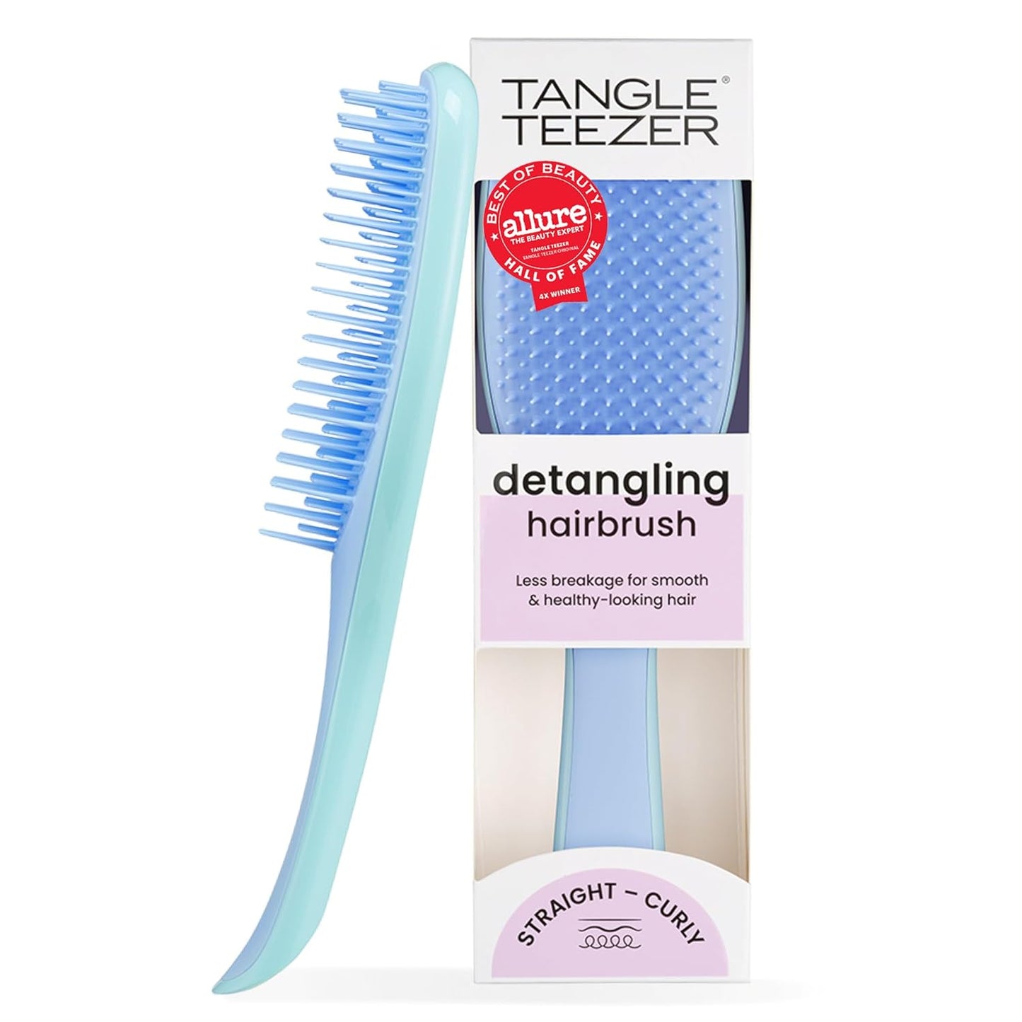 Tangle Teezer Ultimate Detangler Brush - Effortlessly Eliminate Knots & Reduce Breakage | Millennial Pink for All Hair Types