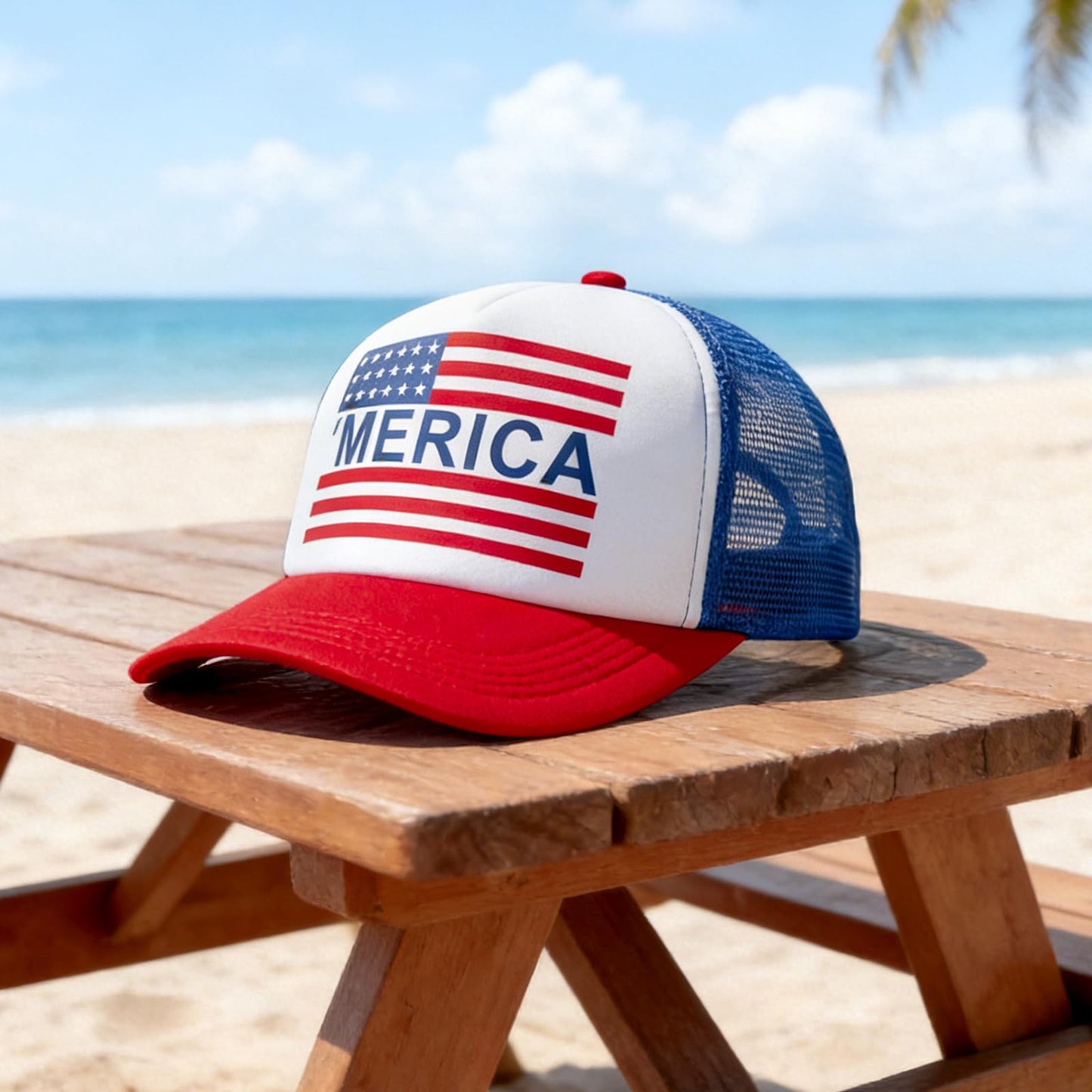 Yunfan 4th of July Hat 4th of July Accessories Adjustable Baseball Cap Snapback Mesh American Flag USA Hat Fourth of July Memorial Veterans Labor for Women Men Teen