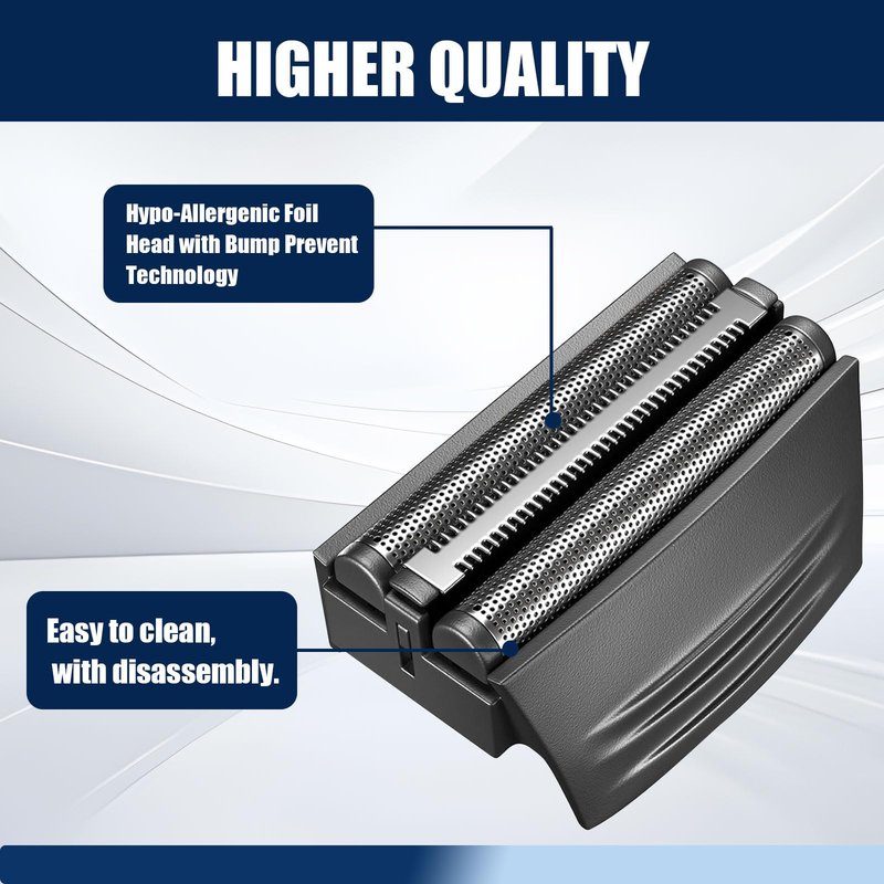 Shaver Replacement Foil Compatible with Remington TITANIUM-X Flex & Pivot Foil and Cutter F5800 & F7800,1pack