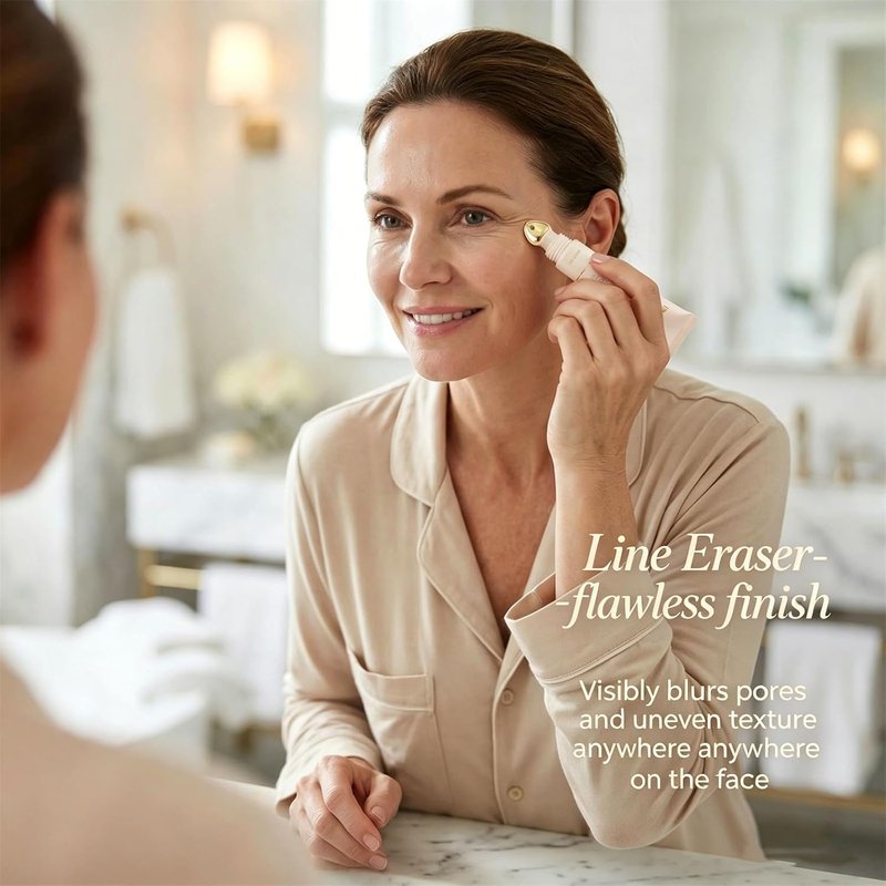 Line Smoother Fine Line Blurring Primer - Cooling Applicator for Pore Minimization & Smooth Texture