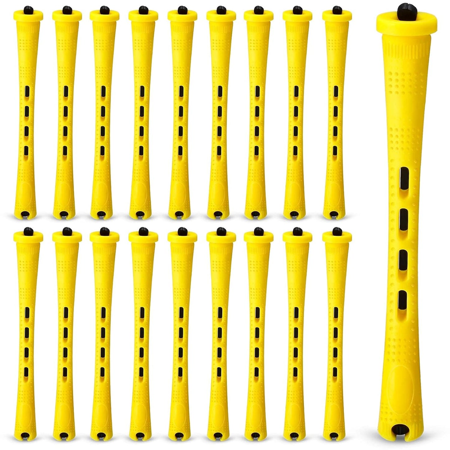 WILLBOND 60 Pcs Perm Rods - Plastic Curling Rollers for Long Hair Styling | 0.75 Inch, Purple