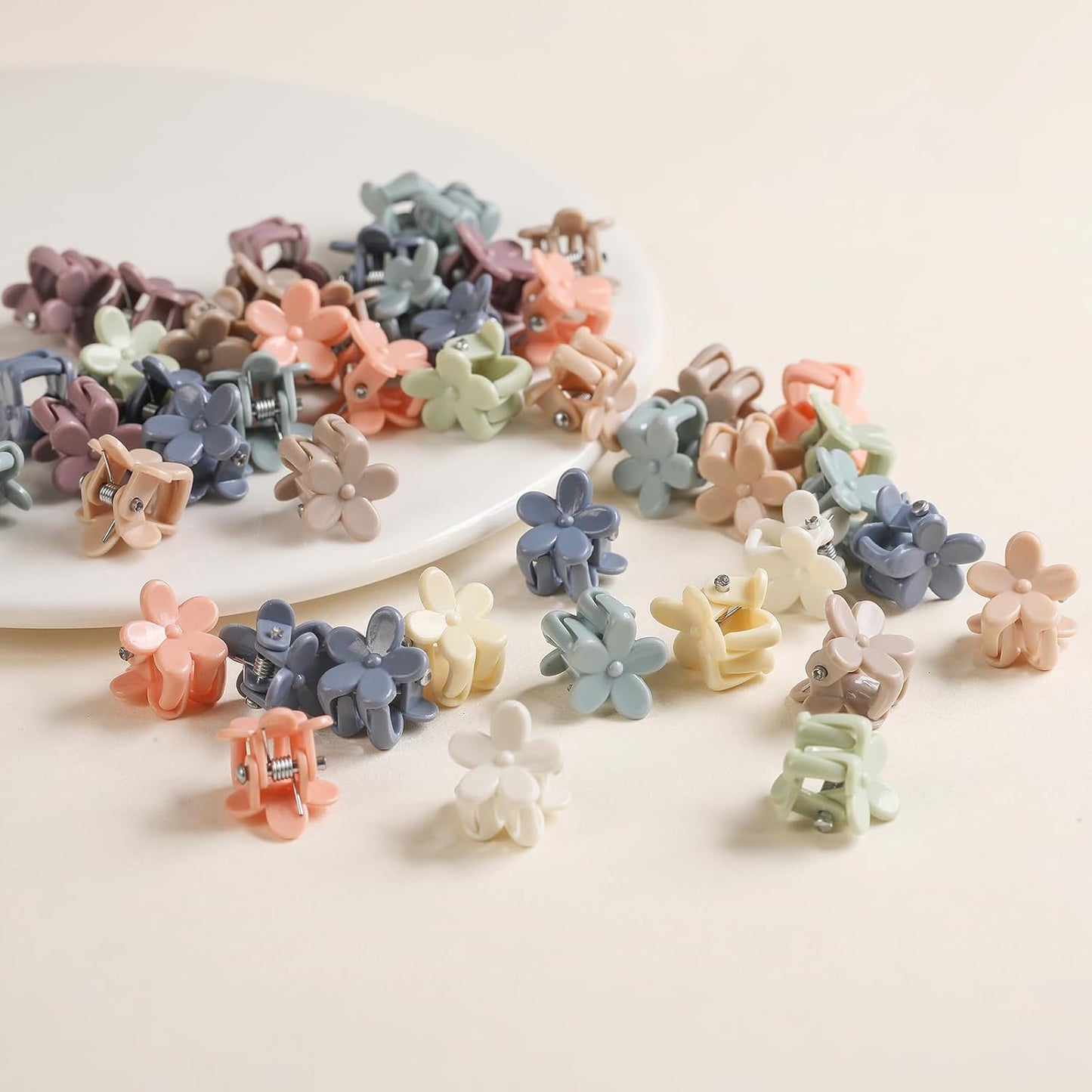 Mini Flower Hair Clips - 100 Pcs Cute Claw Pins for Toddlers, Girls & Teens | Perfect Hair Accessories