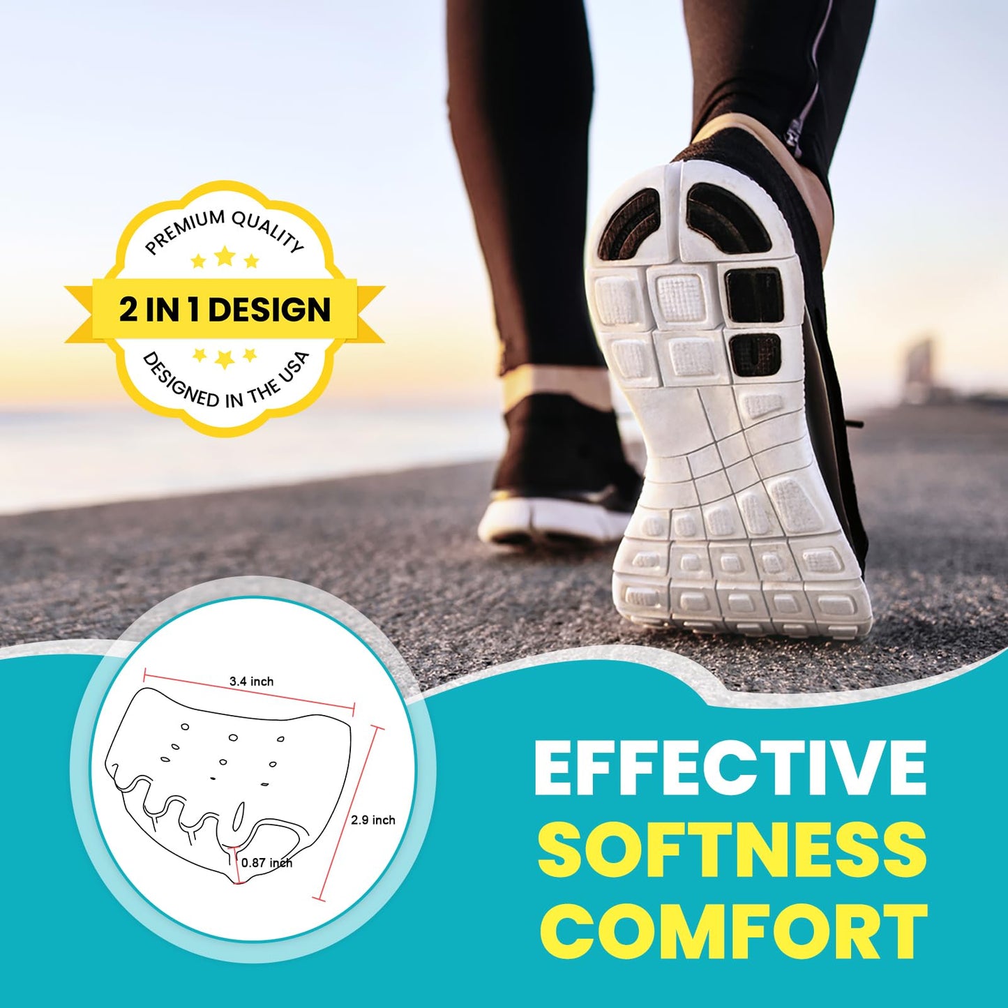 TASZOOS Toe Separators & Metatarsal Pads for Women & Men – 4 Pcs Gel Toe Spacers, Ball of Foot Cushions for Pain Relief, Metatarsalgia, Morton’s Neuroma, Comfortable Foot Pads for Walking(One Size)