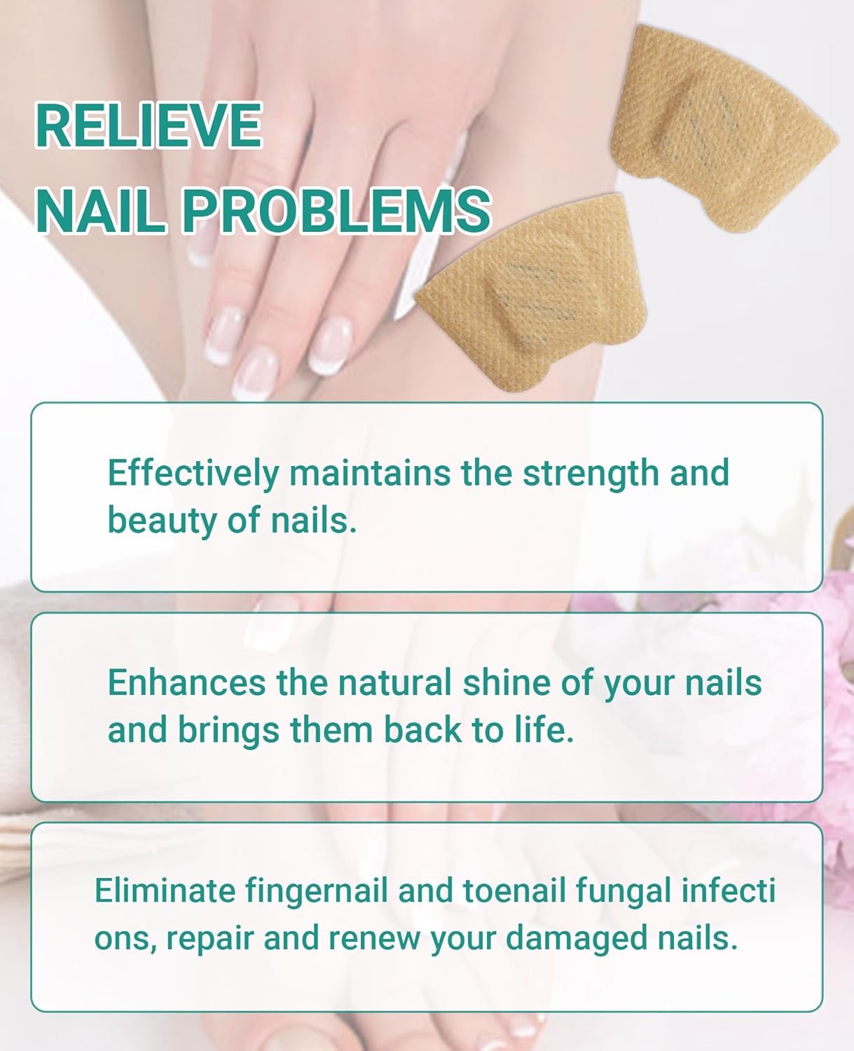 32 Pcs Hydrogel Toenail Treatment Patches - Extra Strength for Ingrown Toenail Care | Overnight Repair