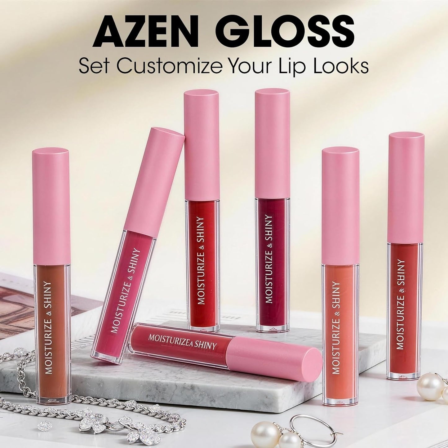 Lip Gloss Bulk Set - 30 Shimmery Colors for Women & Girls | Perfect Mothers Day Gift