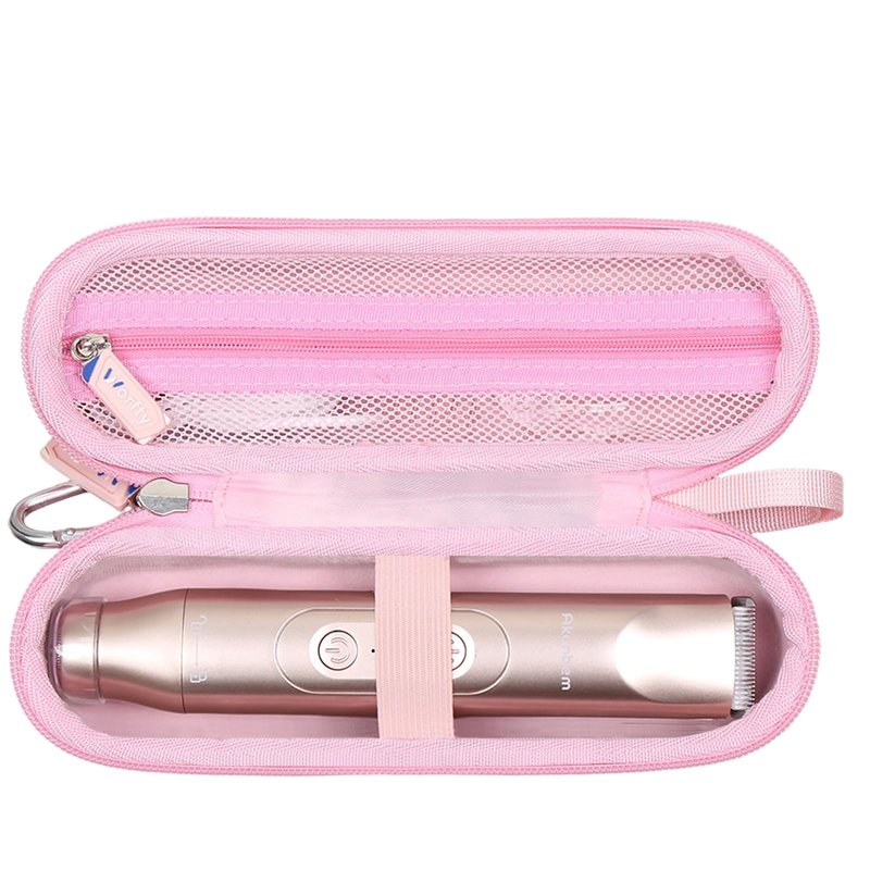 Case for Akunbem bikini trimmer 2 in 1 Electric Razors for Women - Hard Protective Travel Carrying Storage Bag (Case Only) (Pink)