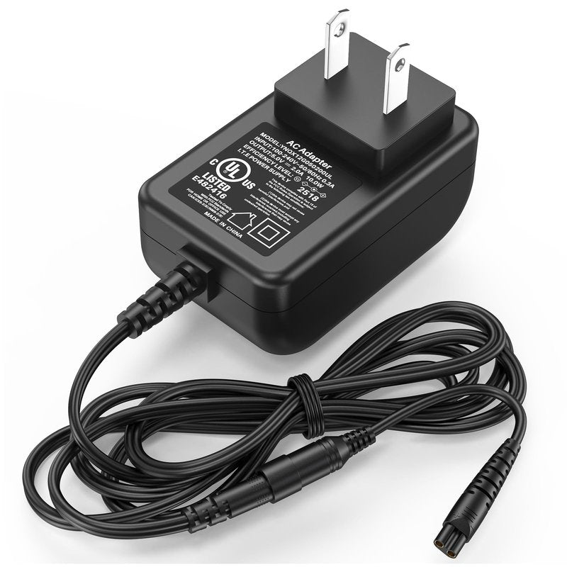 5V 2A Trimmer Charger Replacement Compatible with Bell and Howell Vacutrim Beard Trimmer, Power Cord AC Adapter for Bell+Howell Vacutrim Professional Beard Trimmer Shaver Charging Plug Cable DC5V 5VDC