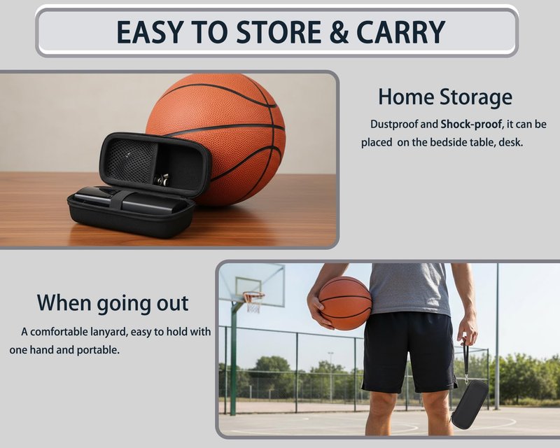 inDomit Hard Protective Travel Case compatible with AP1-P and MY01 Electric Ball Pump - Case Only