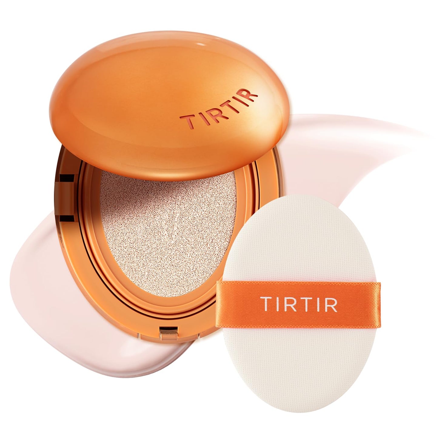 TIRTIR Cushion Foundation - AI-Like Semi-Matte Finish | Medium to Full Coverage, #21N Ivory, 0.63 Fl Oz