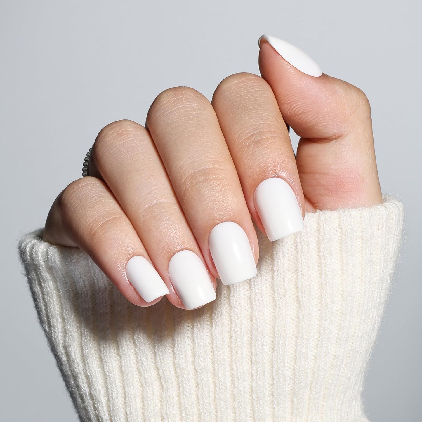 Glossy Red Press On Nails - Almond Shape Fake Nails with Glue | 32 PCS, 16 Sizes for Women