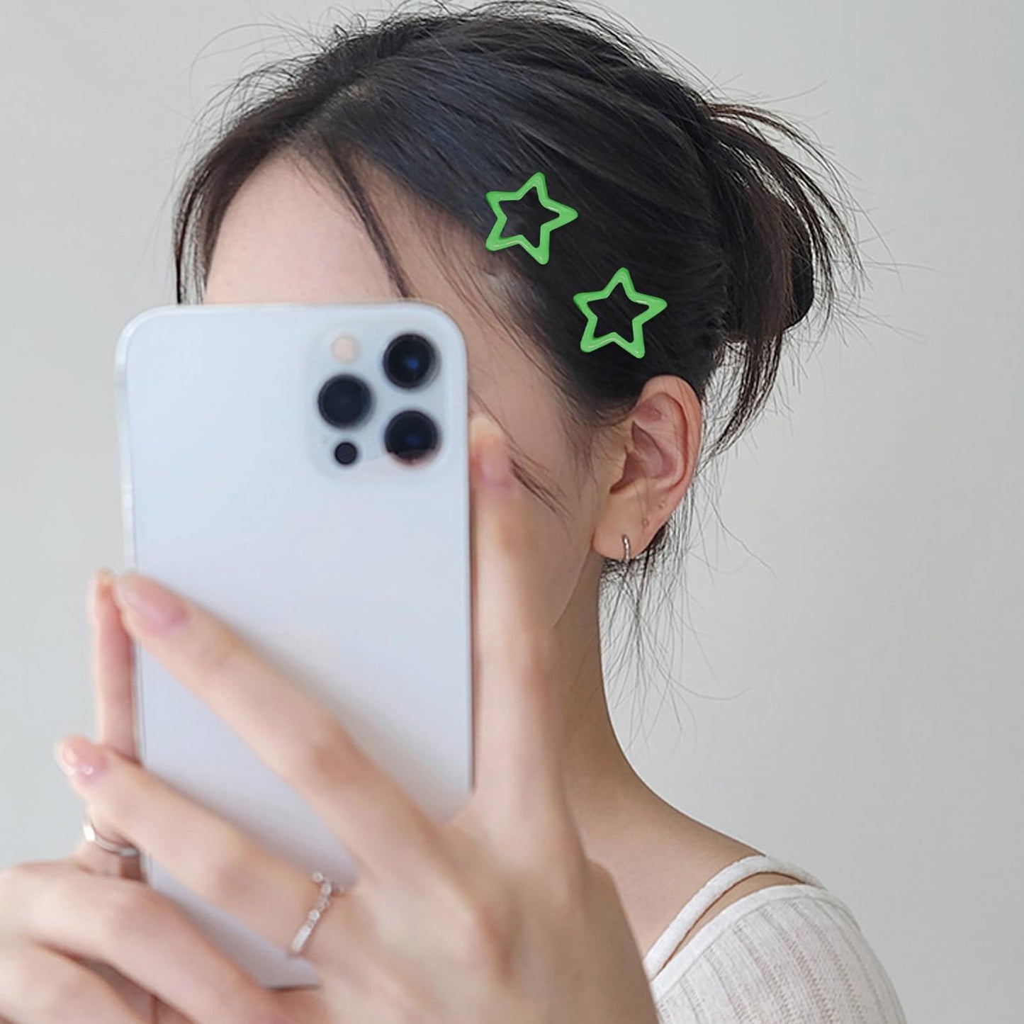 Star hair clips for children