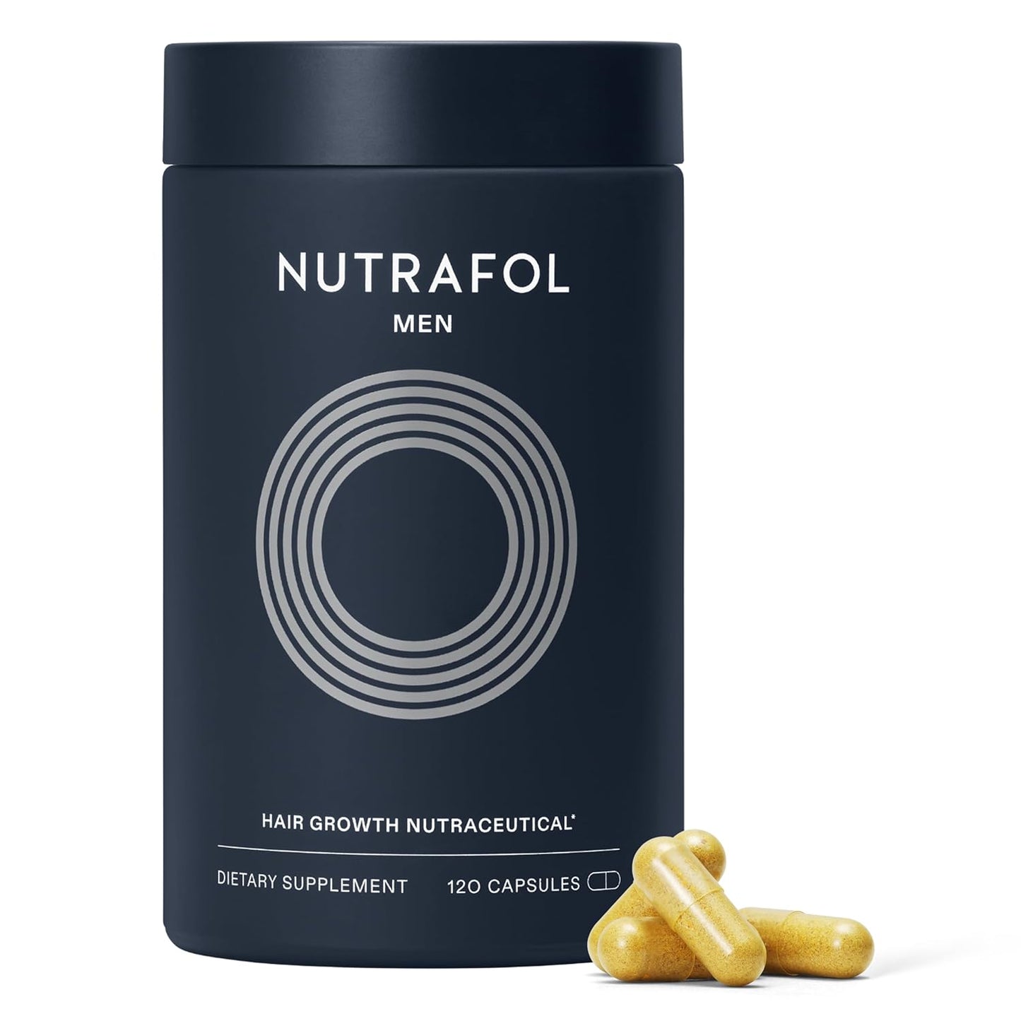 Nutrafol Men's Hair Growth Supplements - Clinically Tested for Thicker Hair & Scalp Coverage | 1 Month Supply