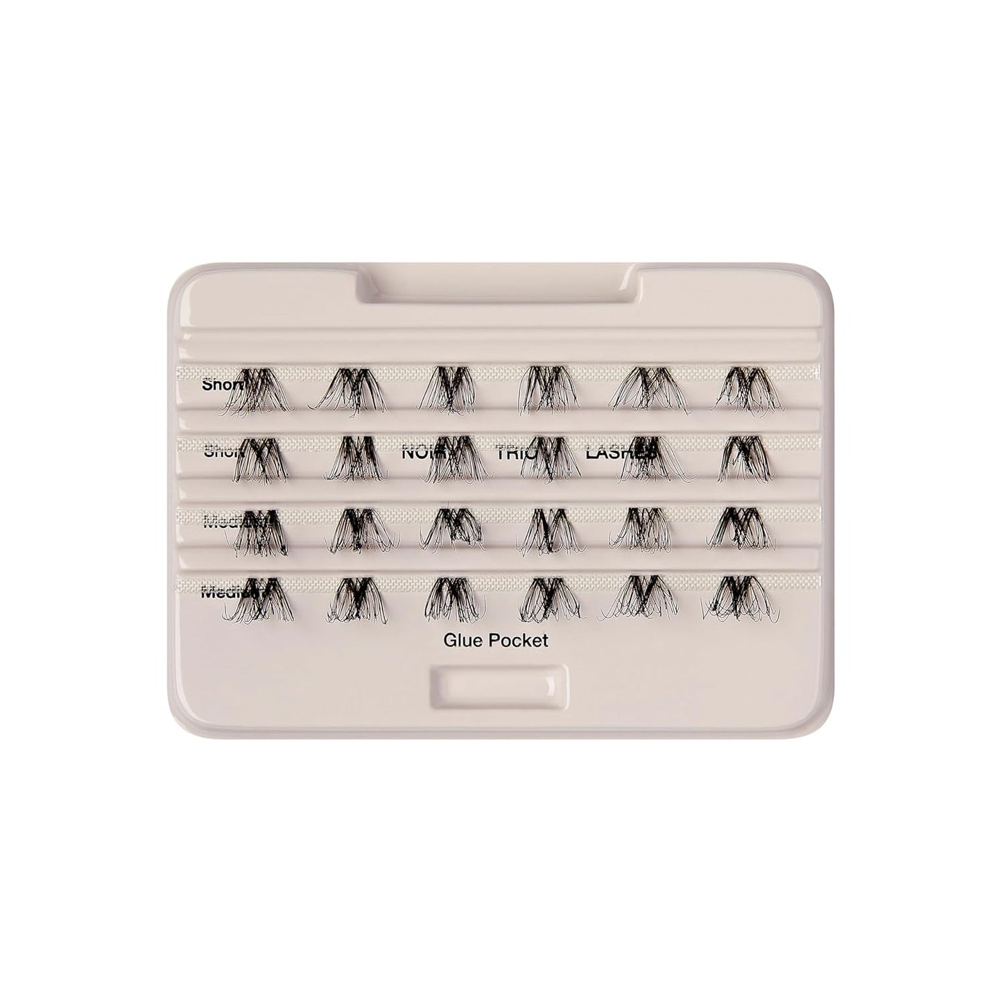 False Eyelashes - Easy To Apply Reusable Lashes | Cruelty-Free Natural Volume Trio Clusters (12mm-16mm) - Style ‘Noir’